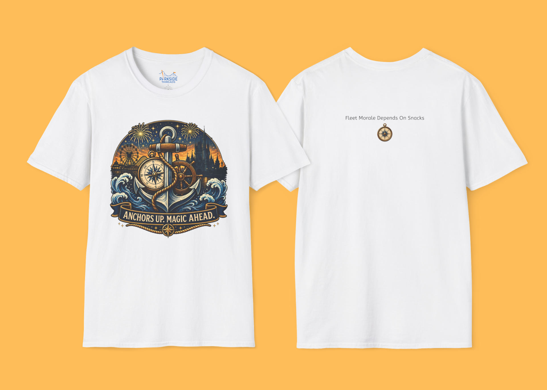 Anchors Up Magic Ahead Navy Shirt