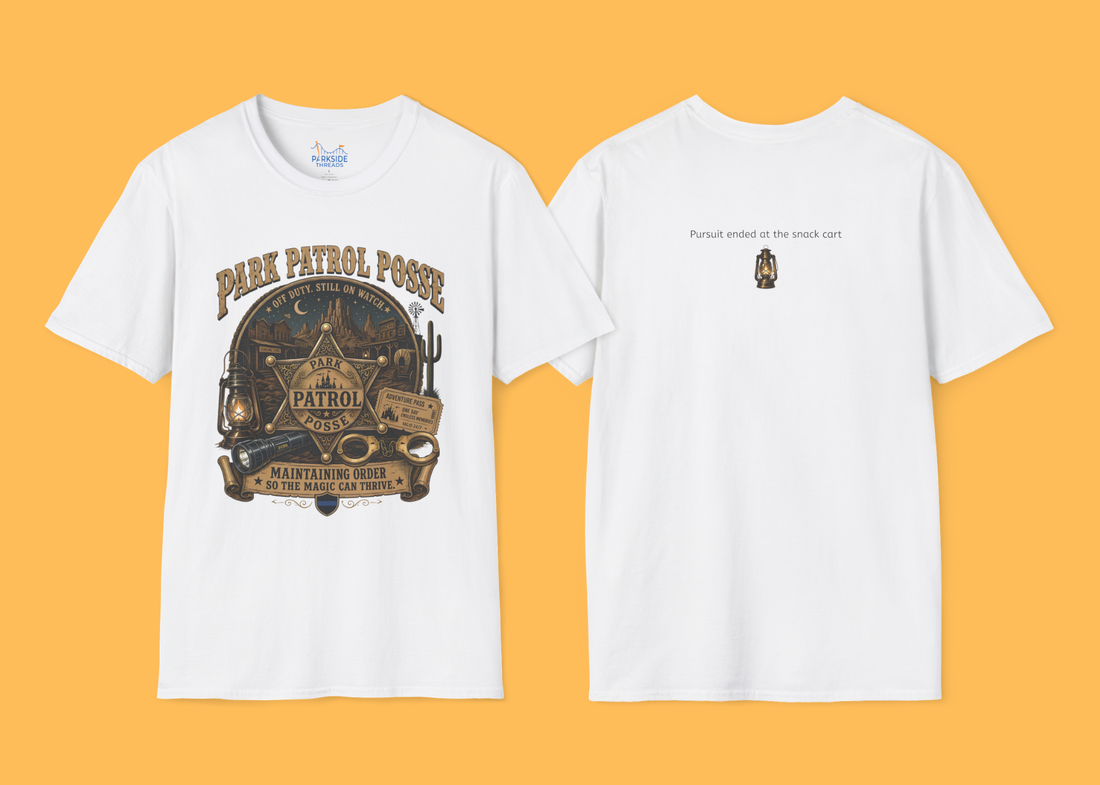Park Patrol Posse Police Officer Theme Park Shirt, Off Duty Cop Western Vacation Tee, Law Enforcement Gift