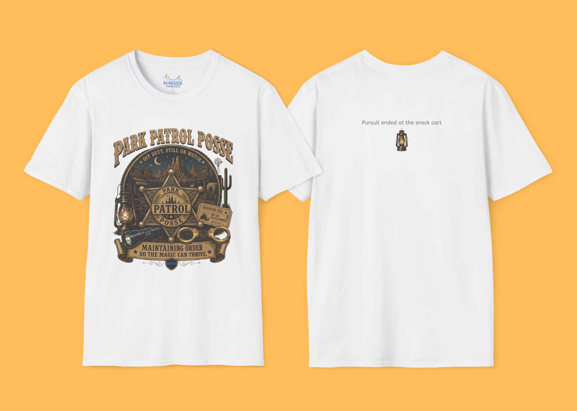 Park Patrol Posse Police Officer Theme Park Shirt, Off Duty Cop Western Vacation Tee, Law Enforcement Gift