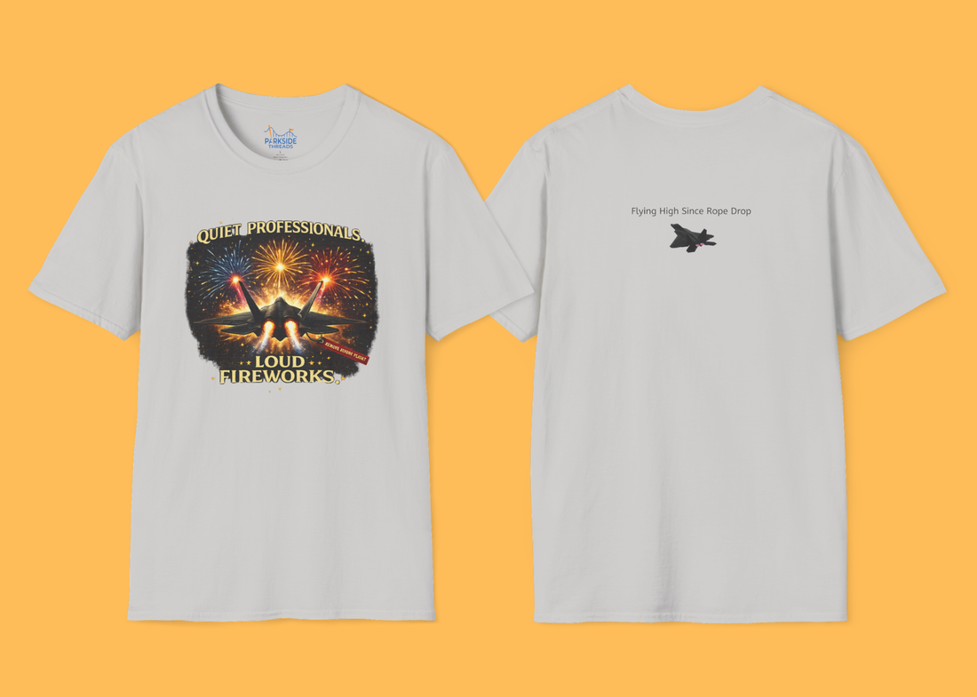 Quiet Professionals Loud Fireworks Air Force Theme Park Fireworks T-Shirt