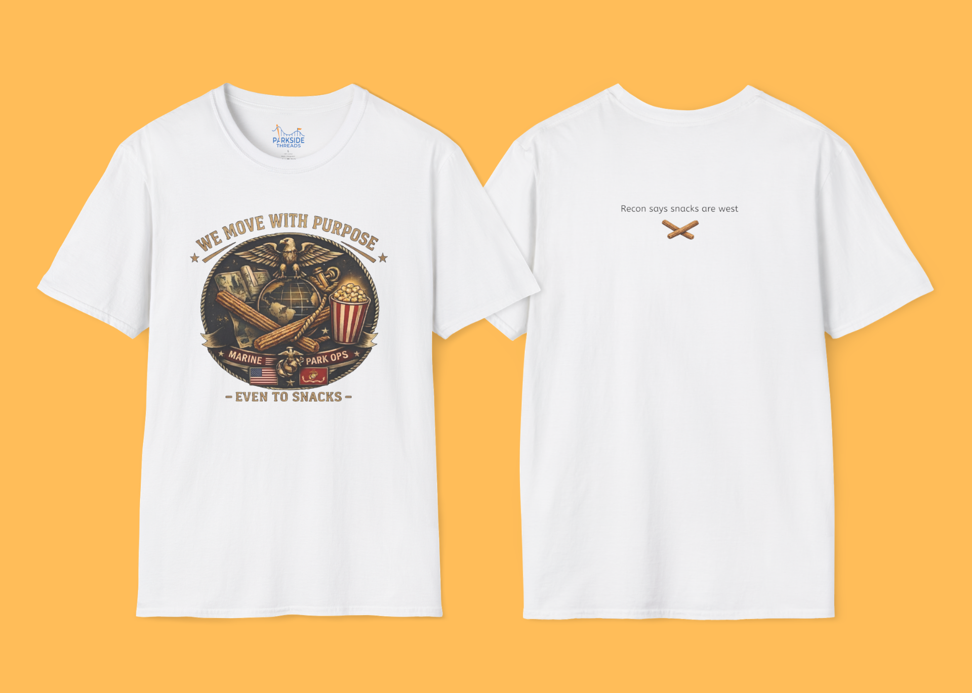 We Move With Purpose Marine Snack Shirt