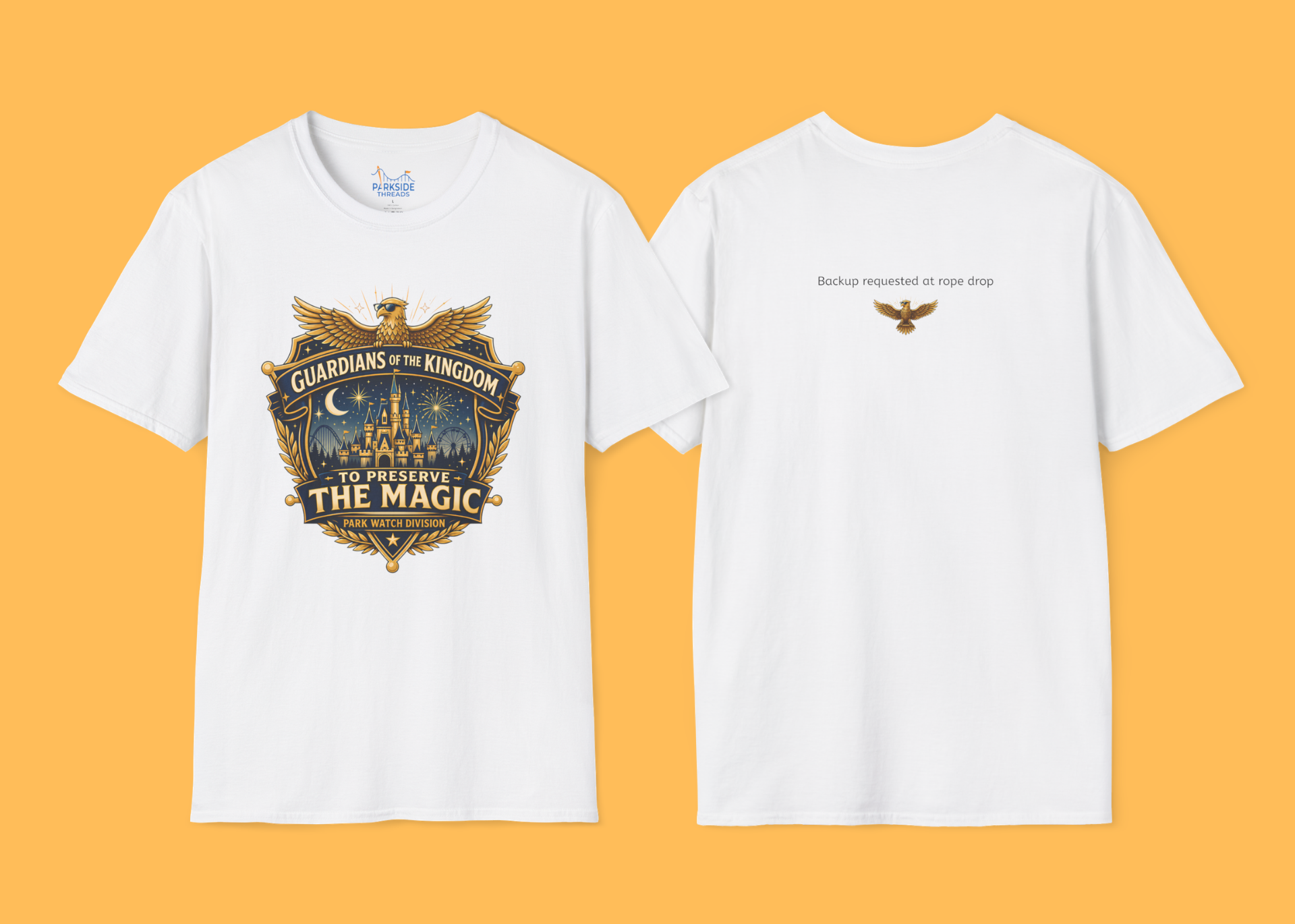 Guardians of the Kingdom Police Officer Theme Park Shirt, Off Duty Cop Vacation Tee, Law Enforcement Gift