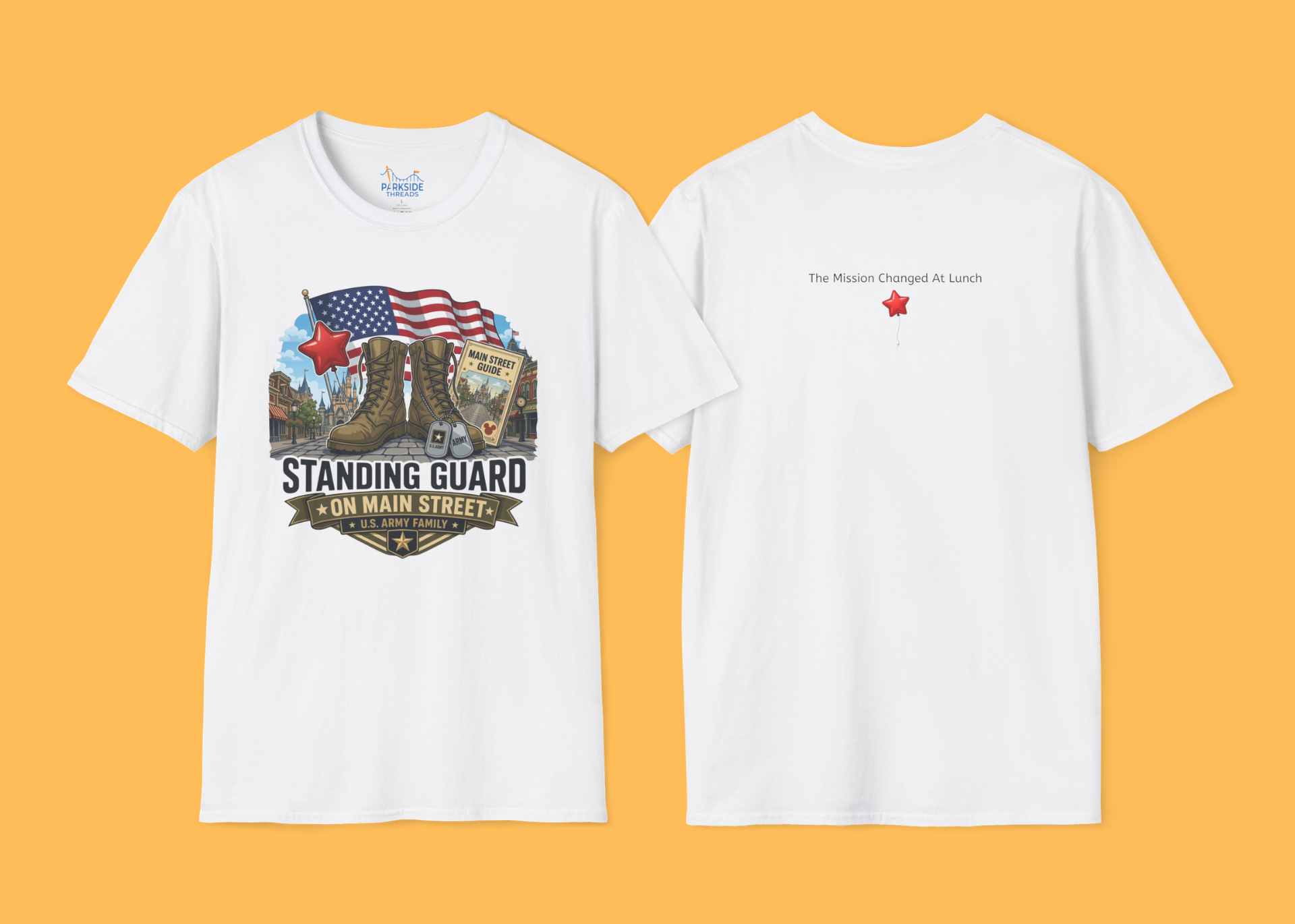 Standing Guard on Main Street Army Family Shirt