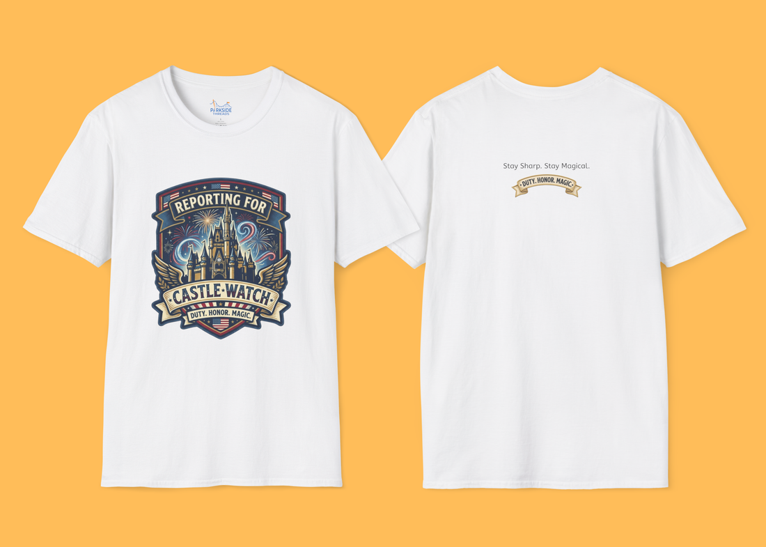 Reporting for Castle Watch Military Family Vacation Tee