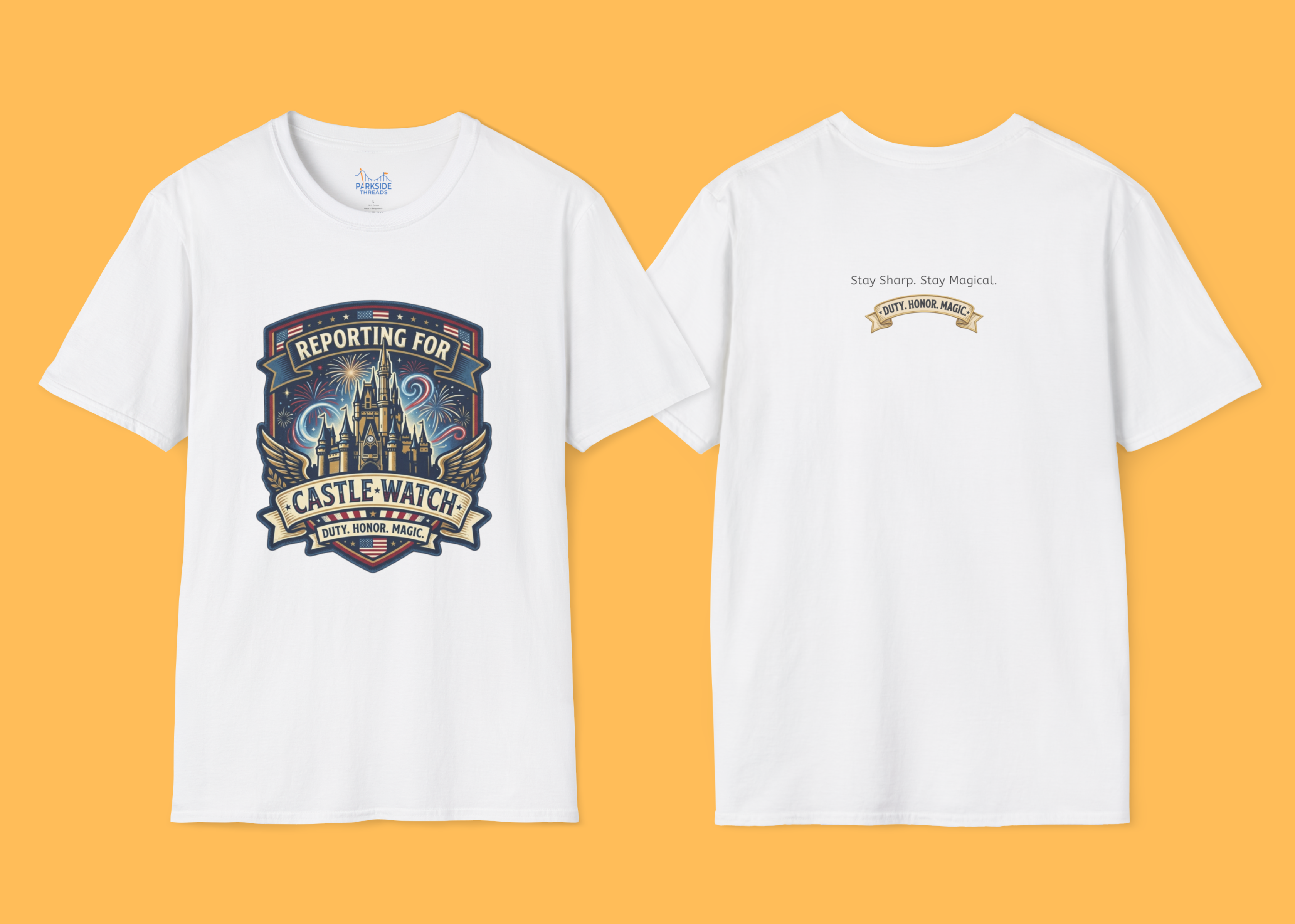 Reporting for Castle Watch Military Family Vacation Tee