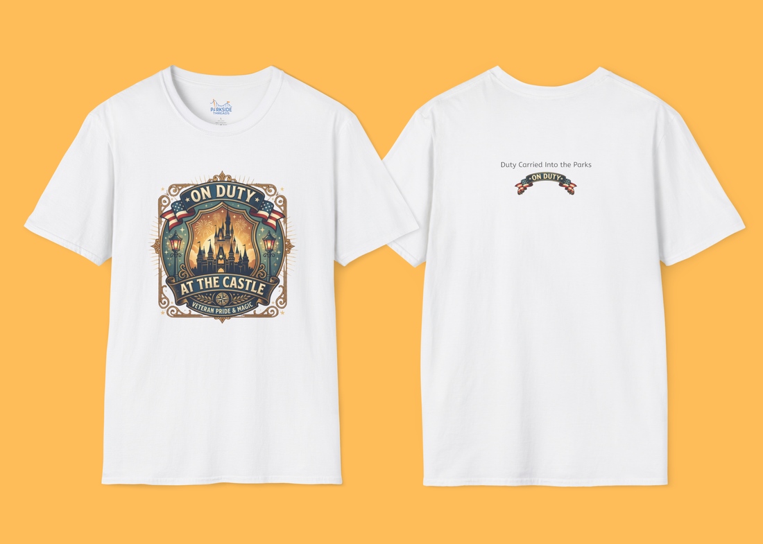 On Duty at the Castle Veteran Military Vacation Tee