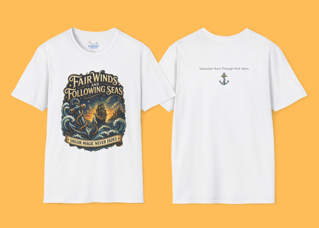 Fair Winds Navy Theme Park Shirt