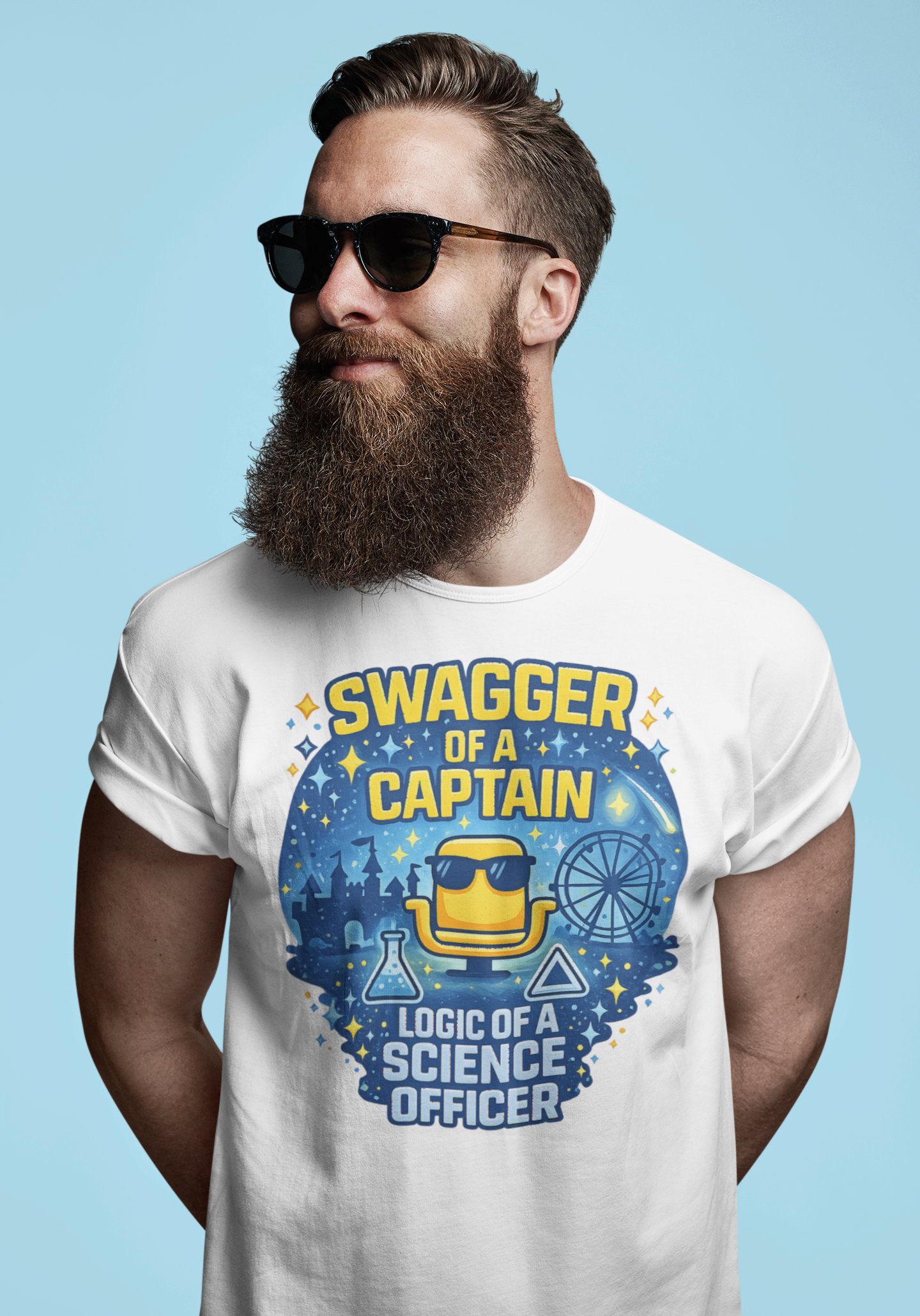 Captain Swagger. Science Officer Logic. Tee