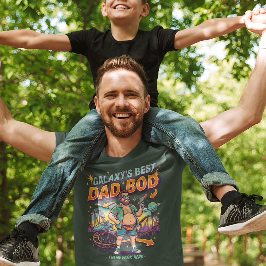 Galaxy’s Best Dad Bod | Theme Park Dad Shirt