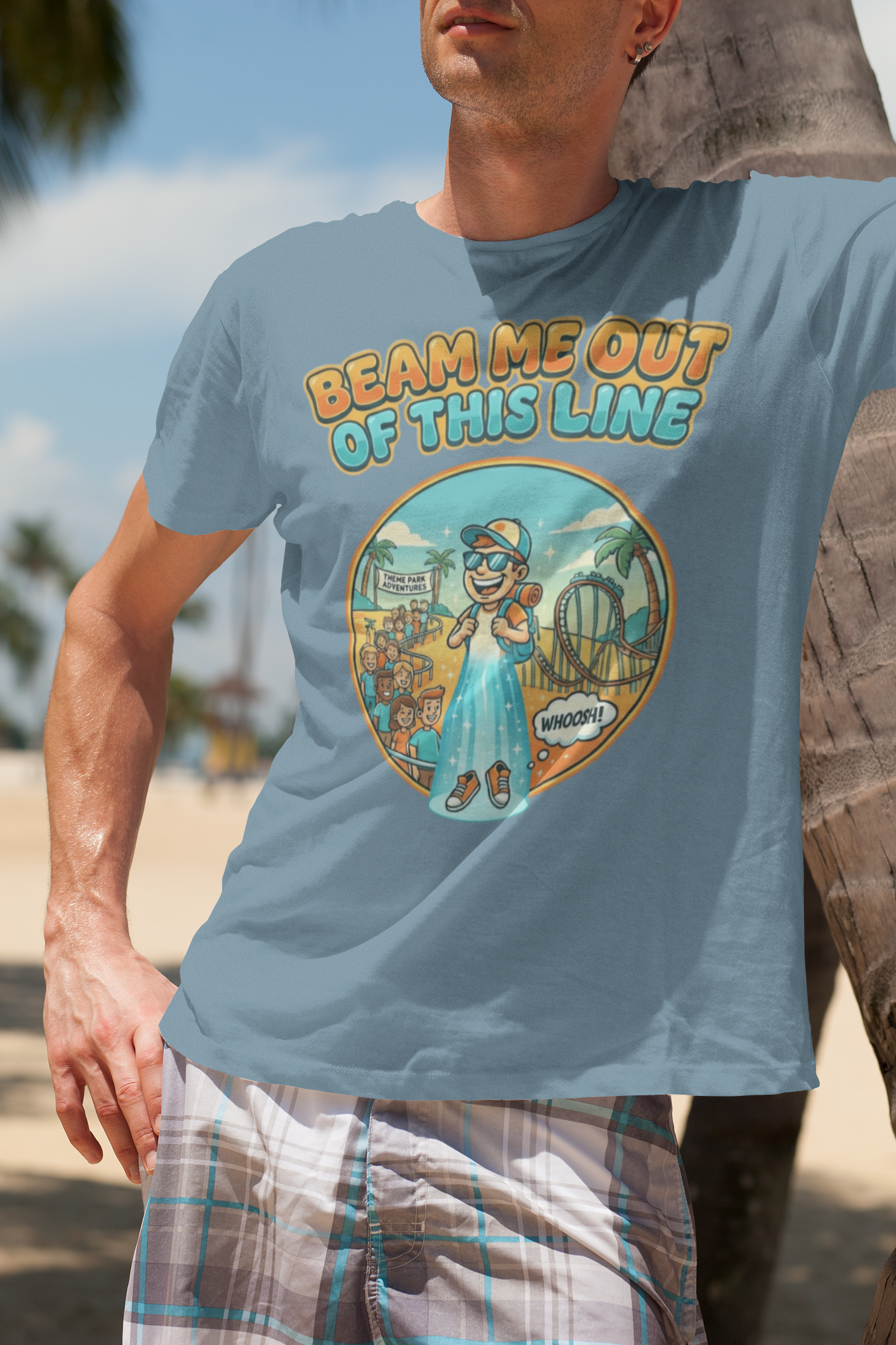 Beam Me Out of This Line Tee