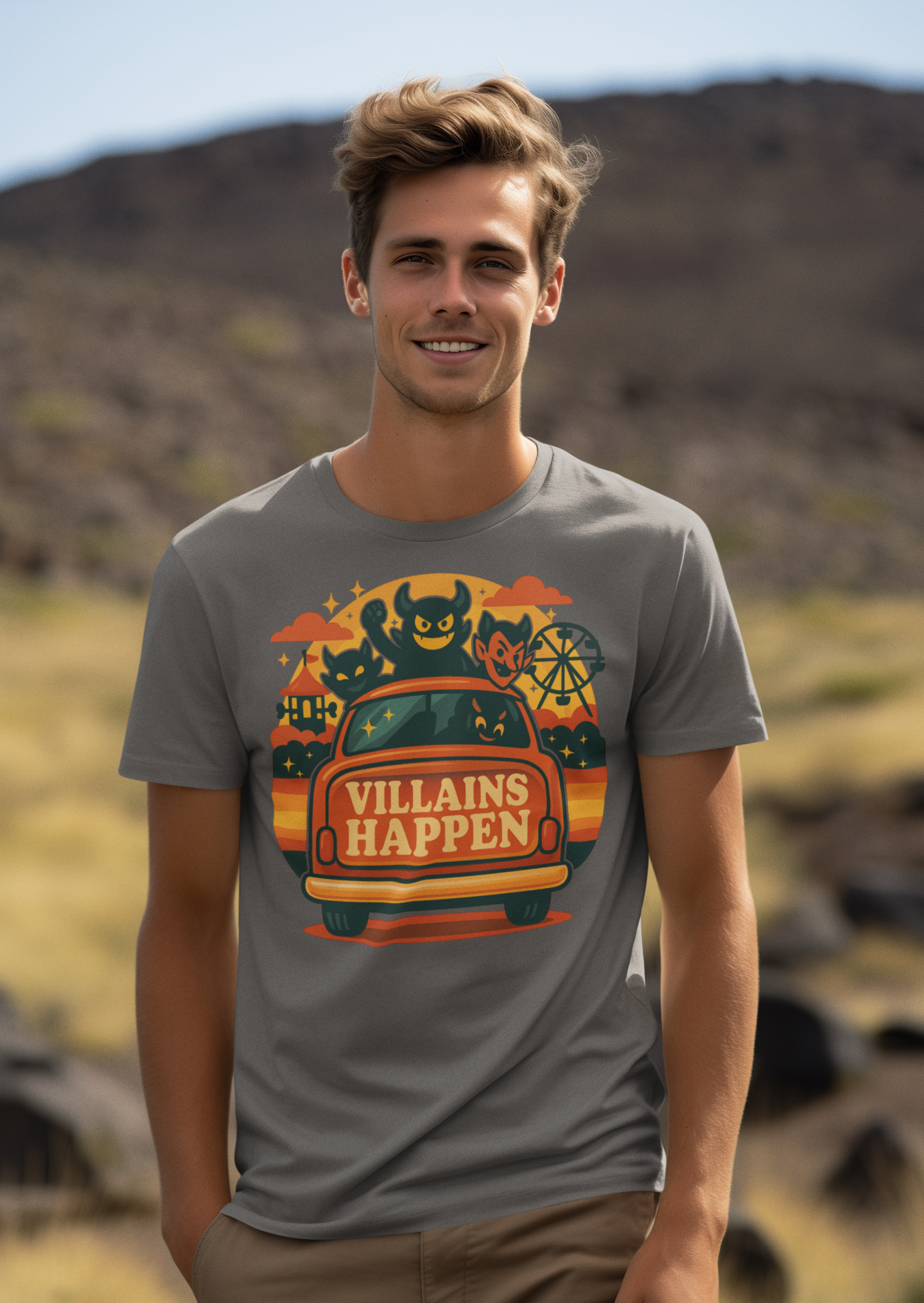Villains Happen Park Dad Tee