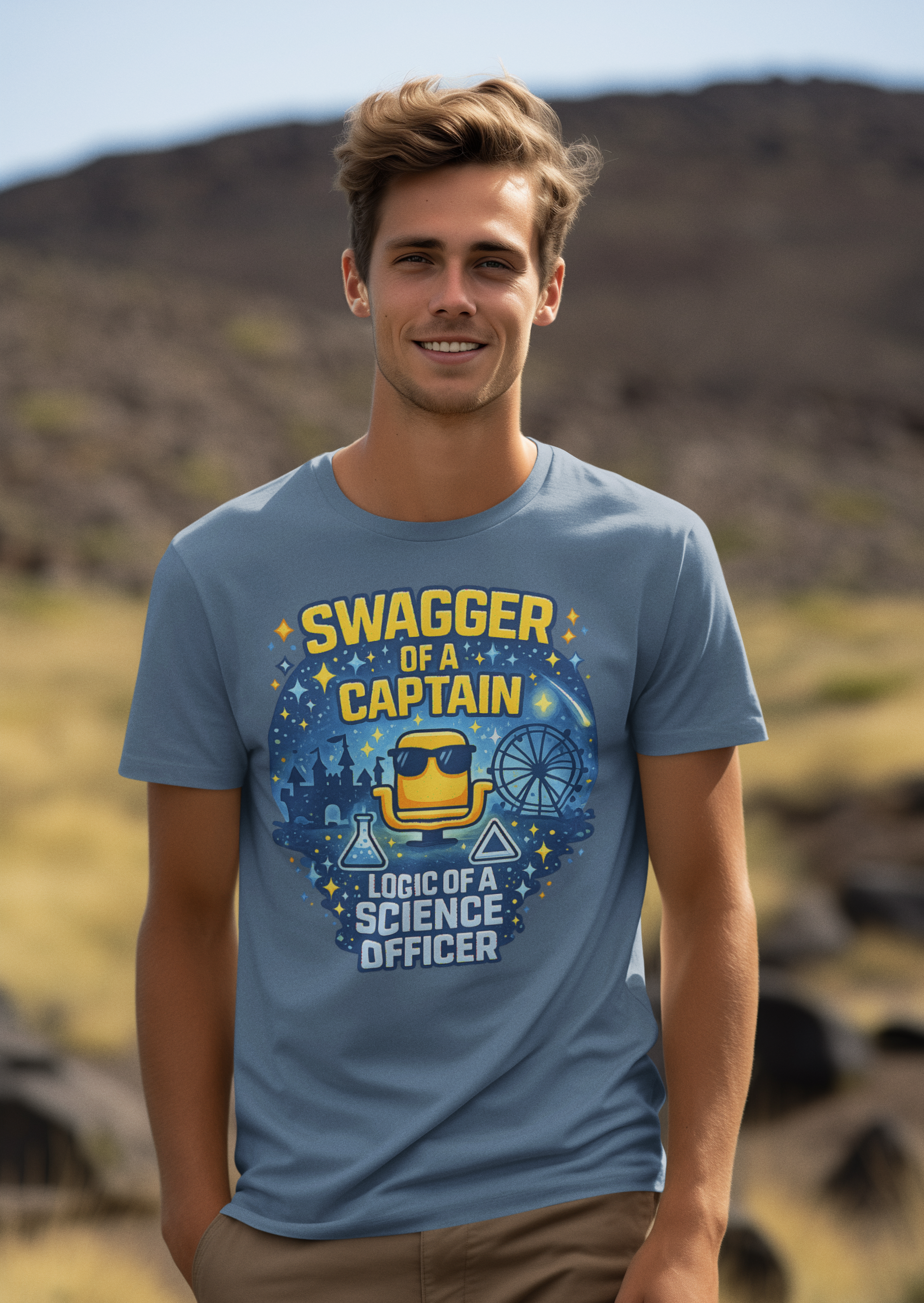 Captain Swagger. Science Officer Logic. Tee