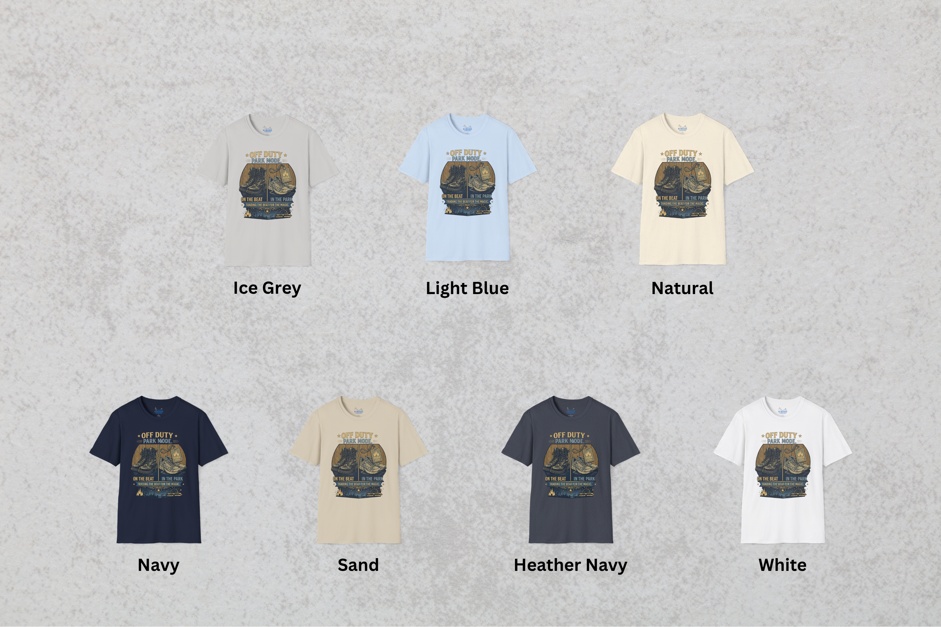 Off Duty Park Mode Police Officer Theme Park Shirt, Law Enforcement Vacation Tee, Cop Gift