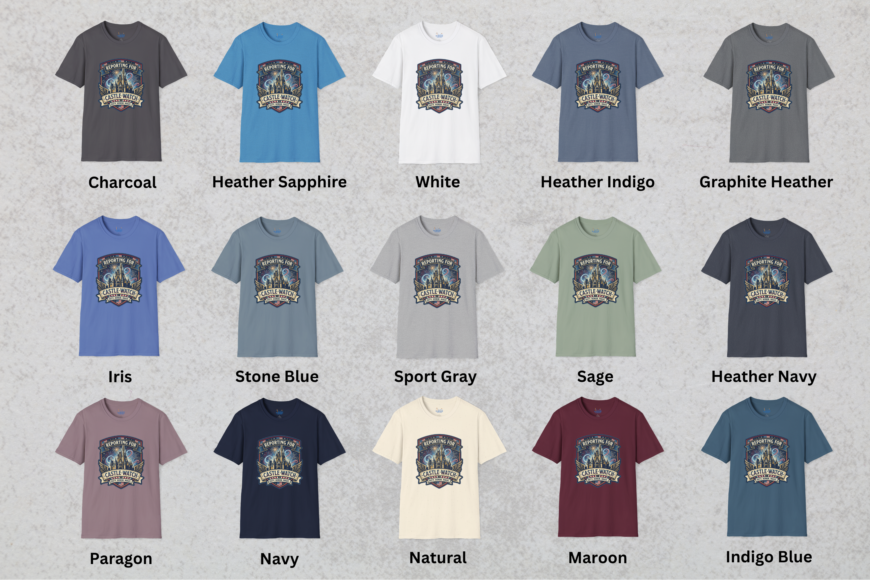 Reporting for Castle Watch Military Family Vacation Tee