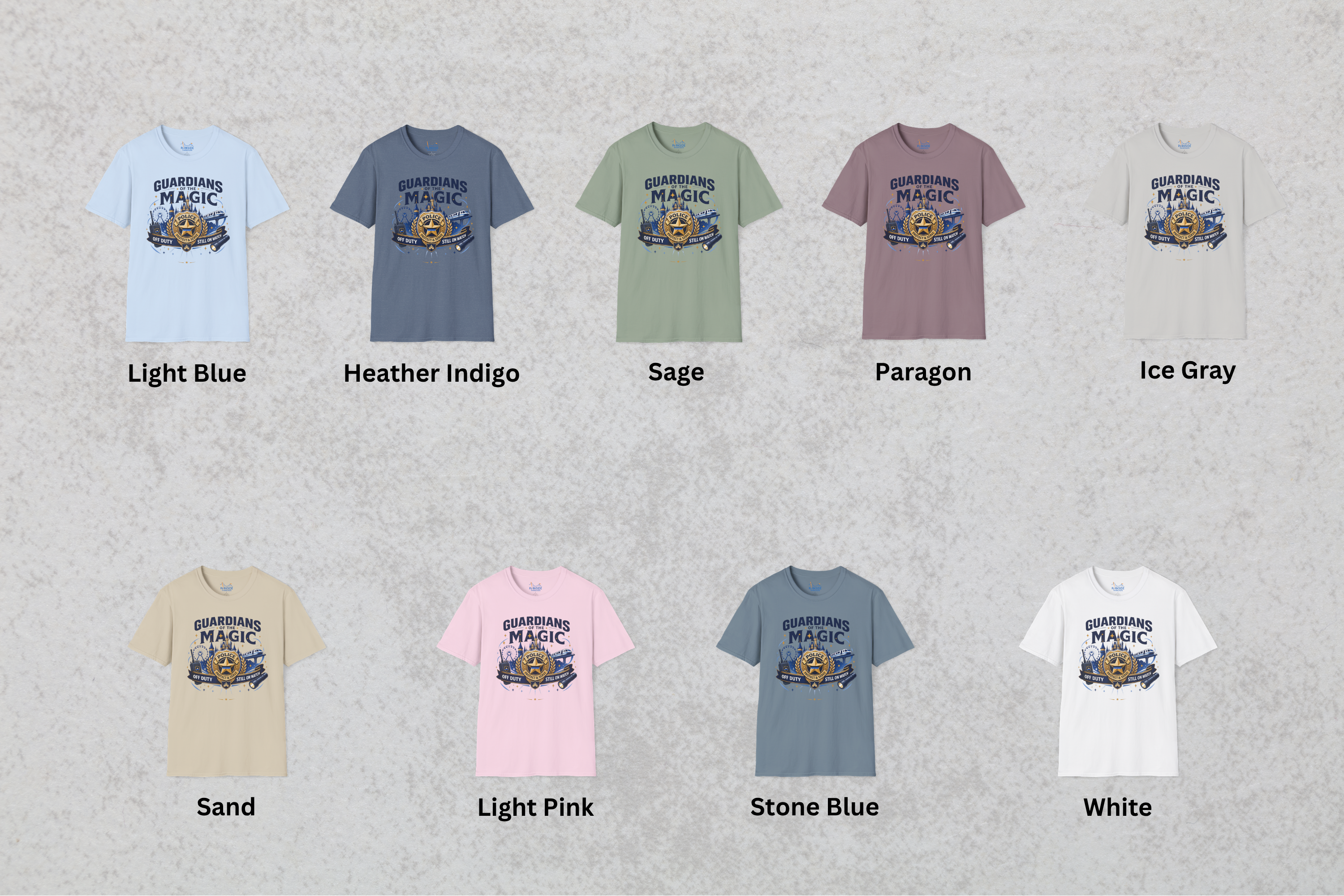 Guardians of the Magic Police Officer Theme Park Shirt, Off Duty Cop Vacation Tee, Law Enforcement Gift