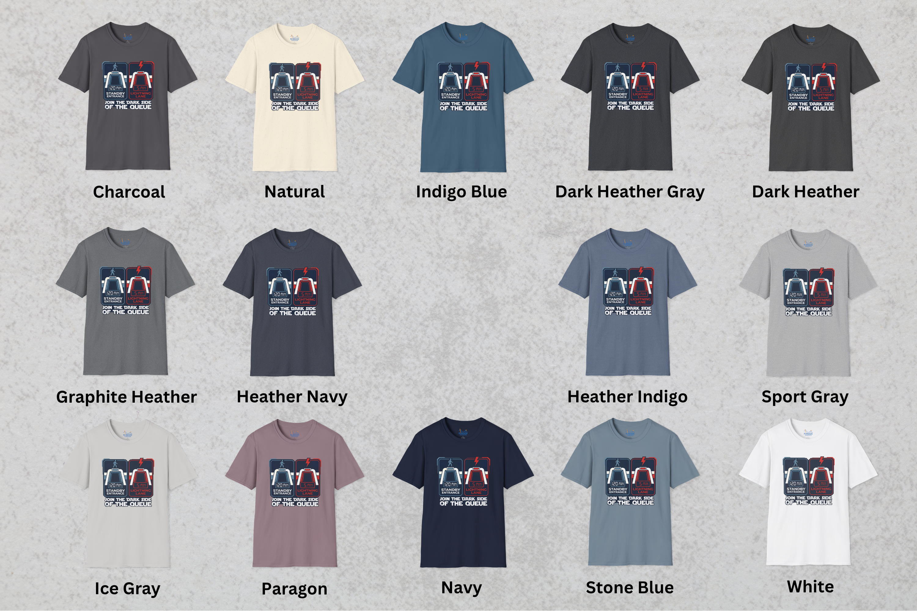 Join The Dark Side Of The Queue Park Dad Shirt – Star Wars Inspired Theme Park Tee