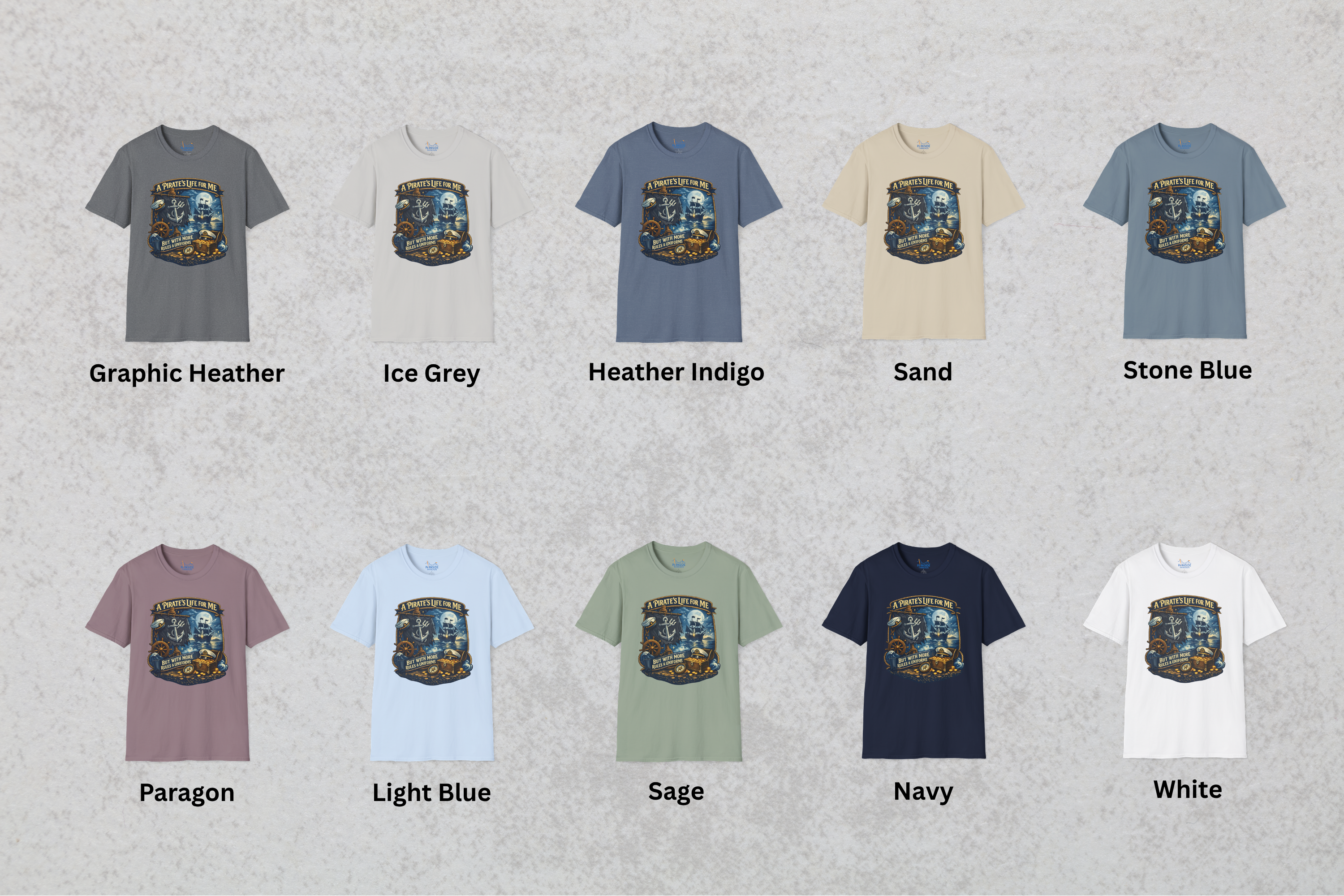 Pirate Life Navy Vacation Shirt