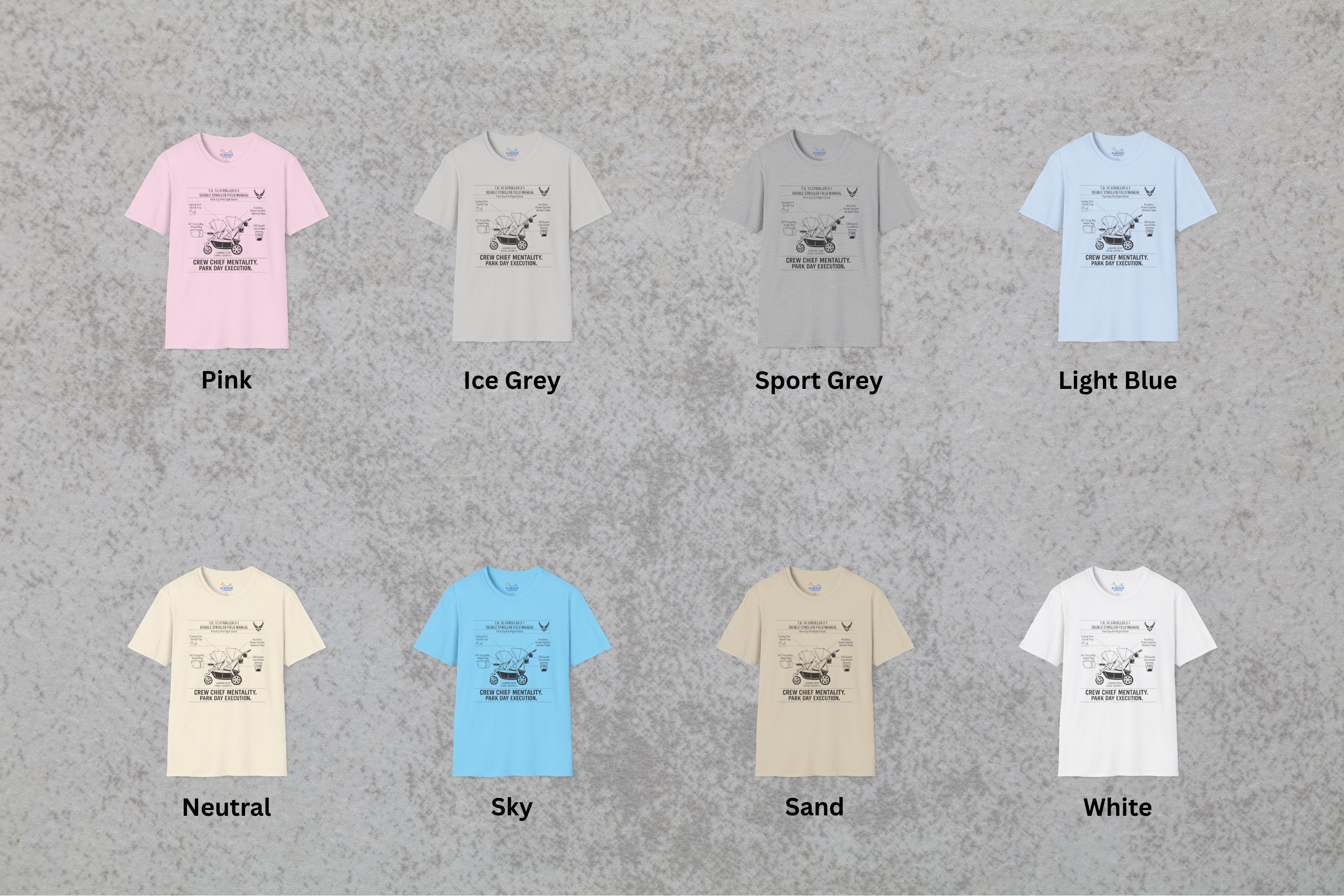 Crew Chief Mentality Park Day Execution Air Force Dad T-Shirt