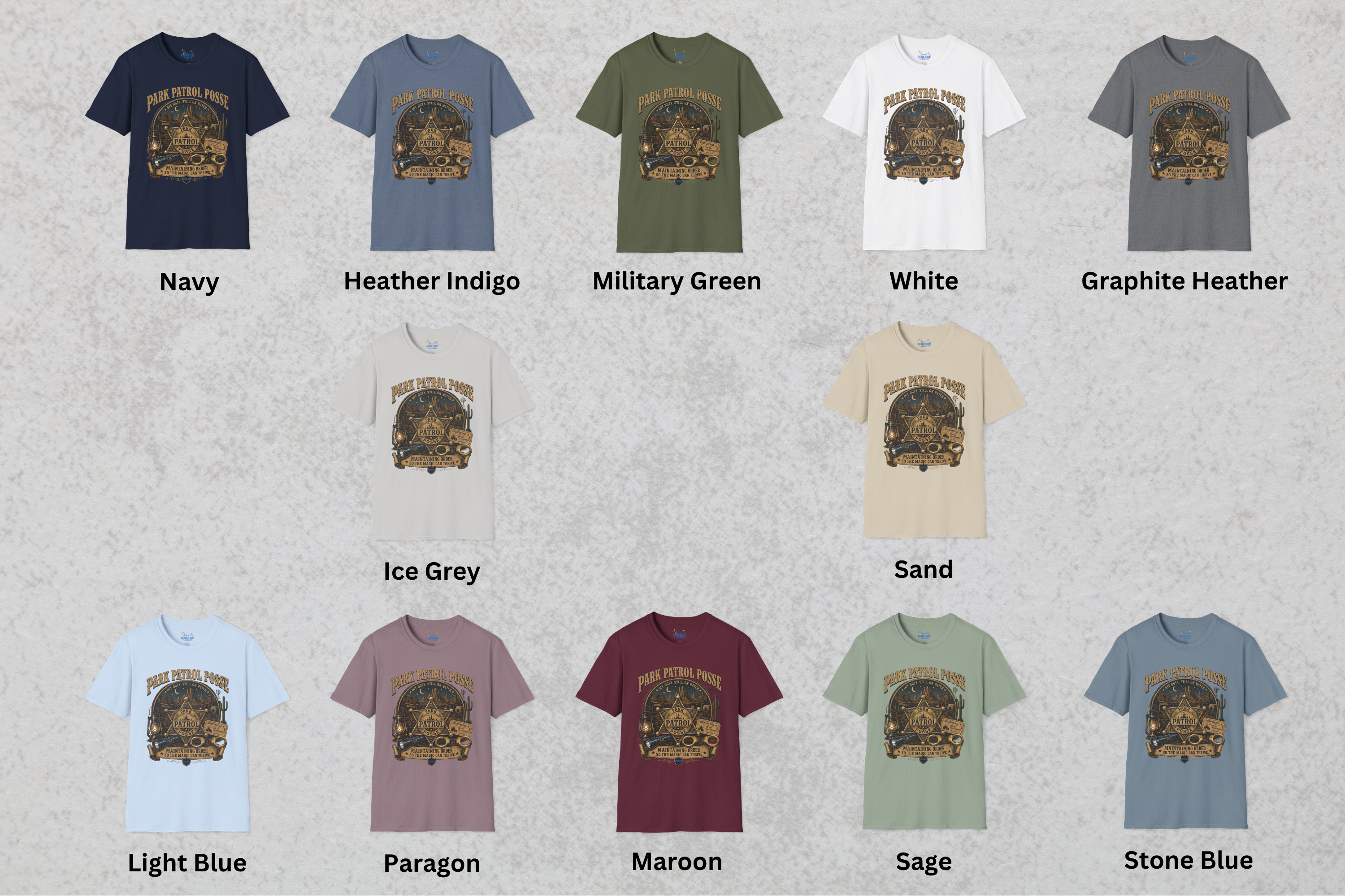 Park Patrol Posse Police Officer Theme Park Shirt, Off Duty Cop Western Vacation Tee, Law Enforcement Gift