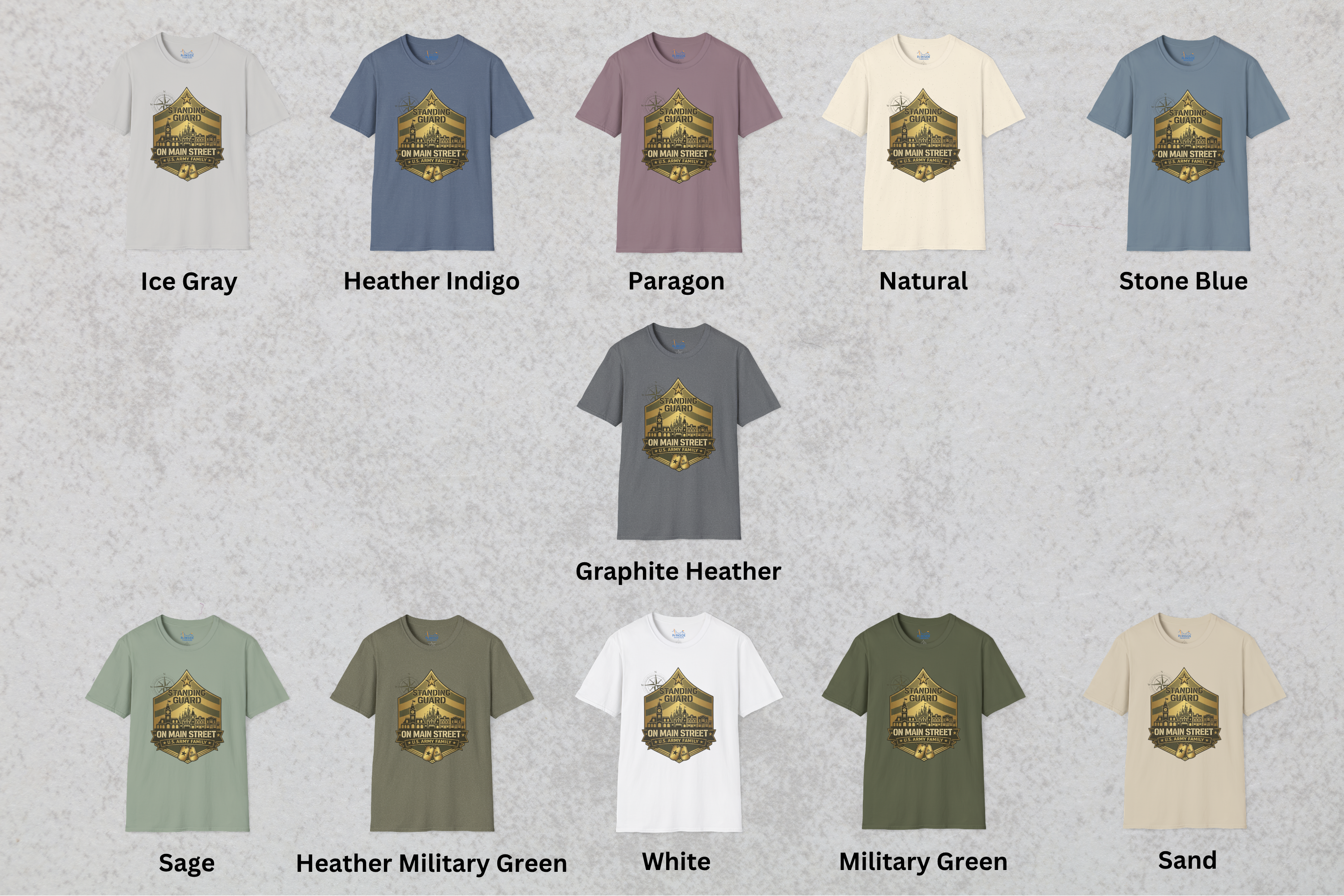 Standing Guard on Main Street U.S. Army Family Theme Park Shirt
