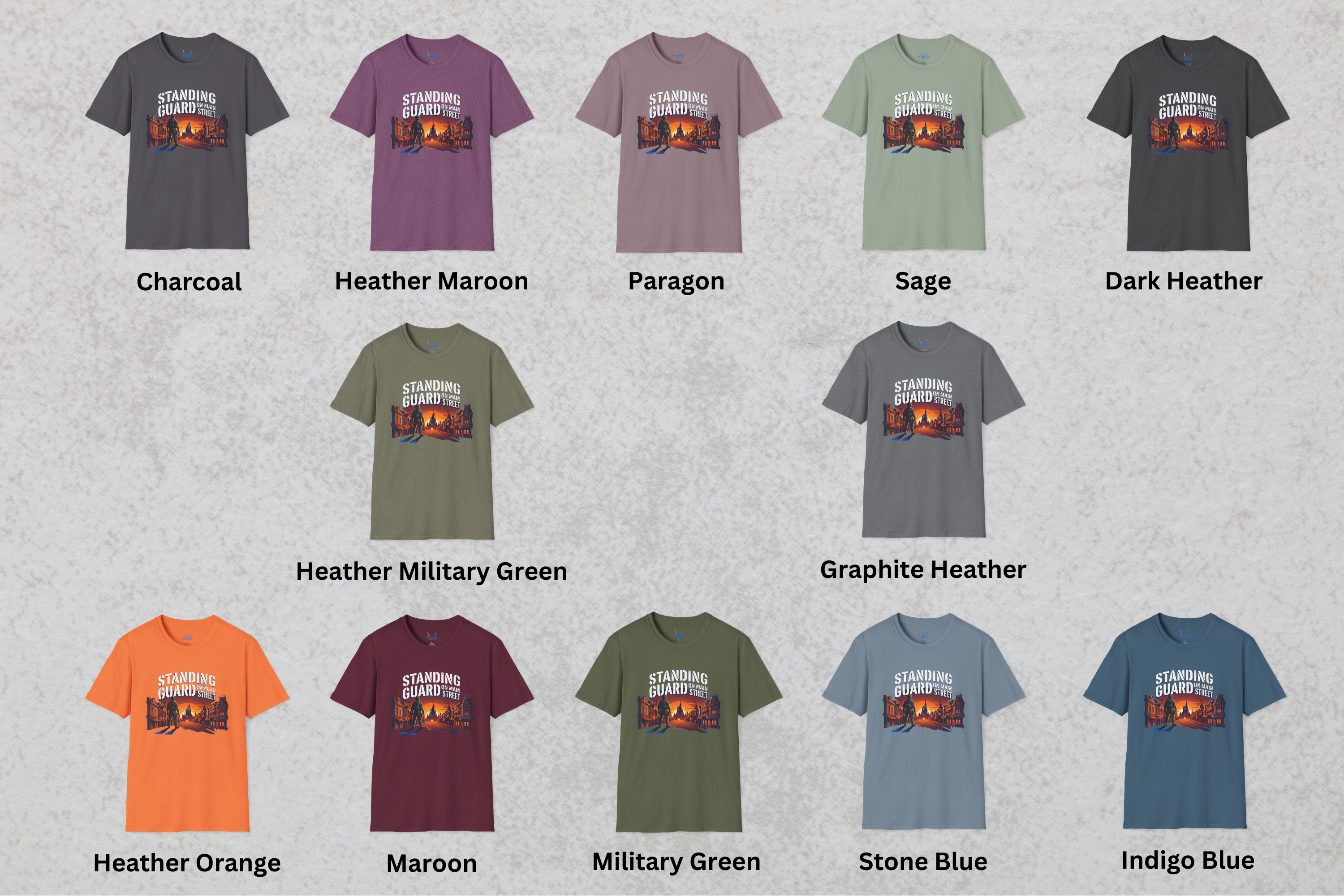 Standing Guard on Main Street Veteran Shirt