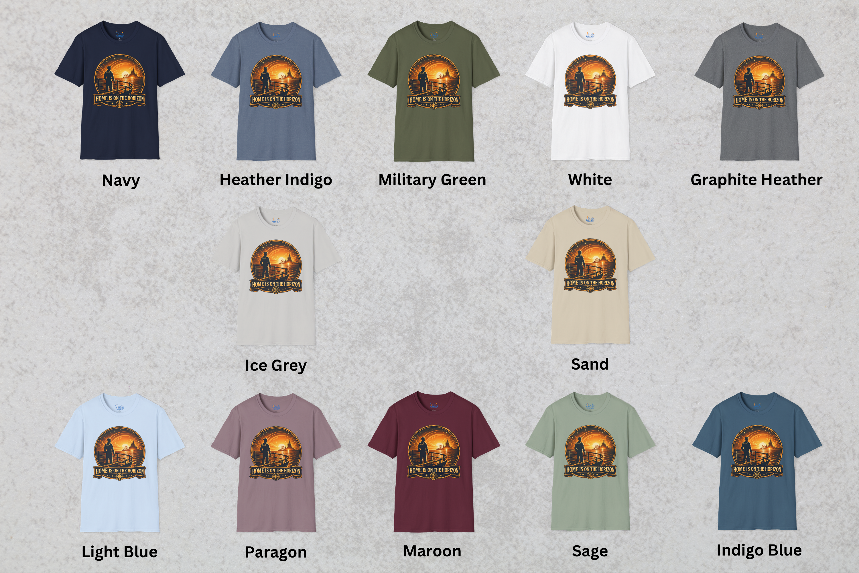 Home Is on the Horizon Navy Shirt