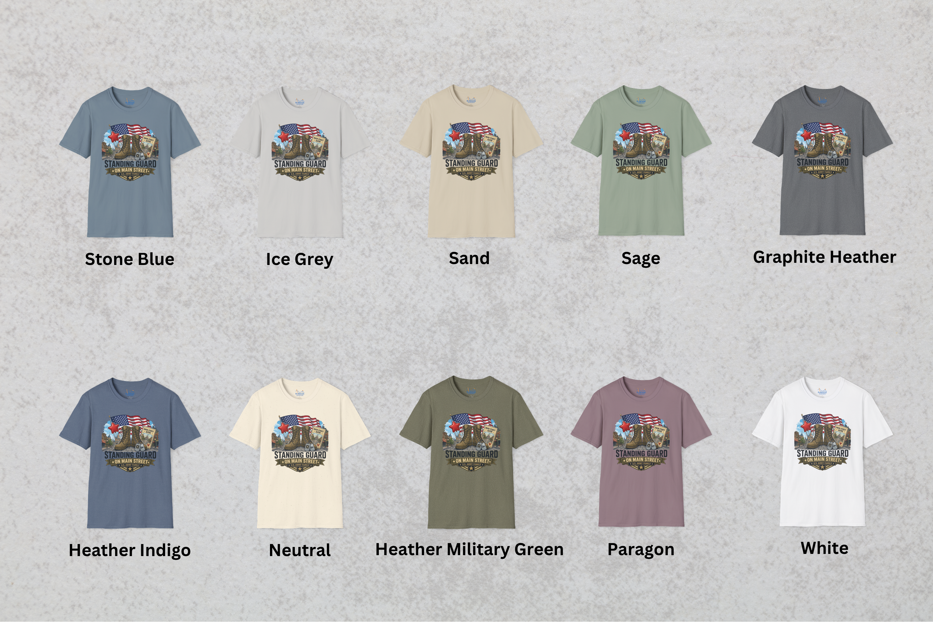 Standing Guard on Main Street Army Family Shirt