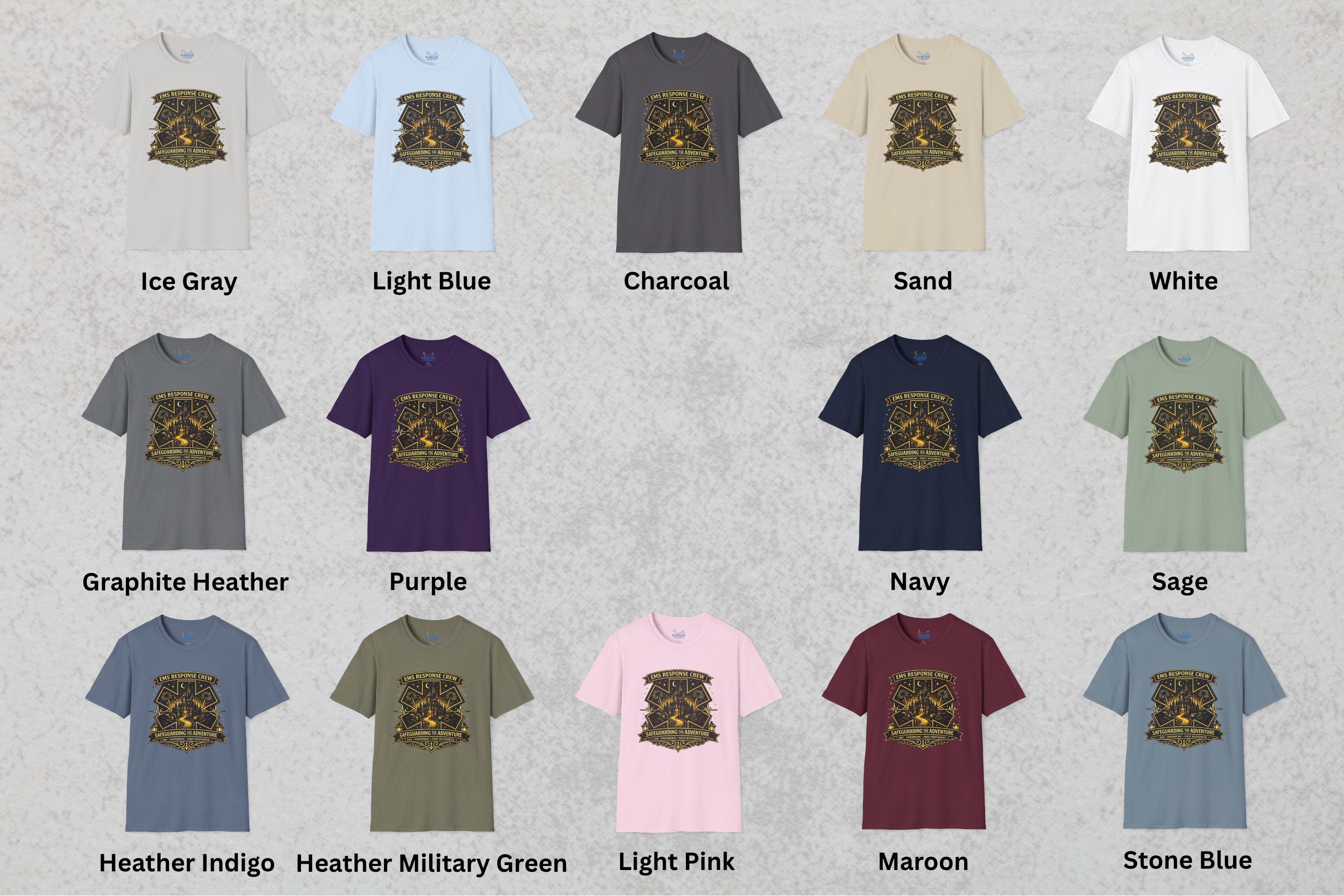 Safeguarding the Adventure EMS First Responder Theme Park T-Shirt