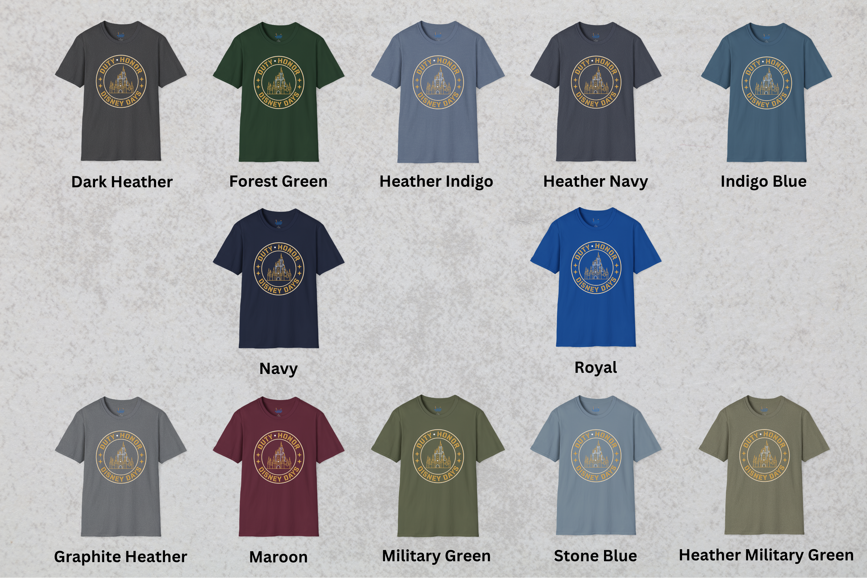 Duty Honor Disney Days Veteran Theme Park Shirt, Military Family Vacation Tee, Patriotic Park Gift