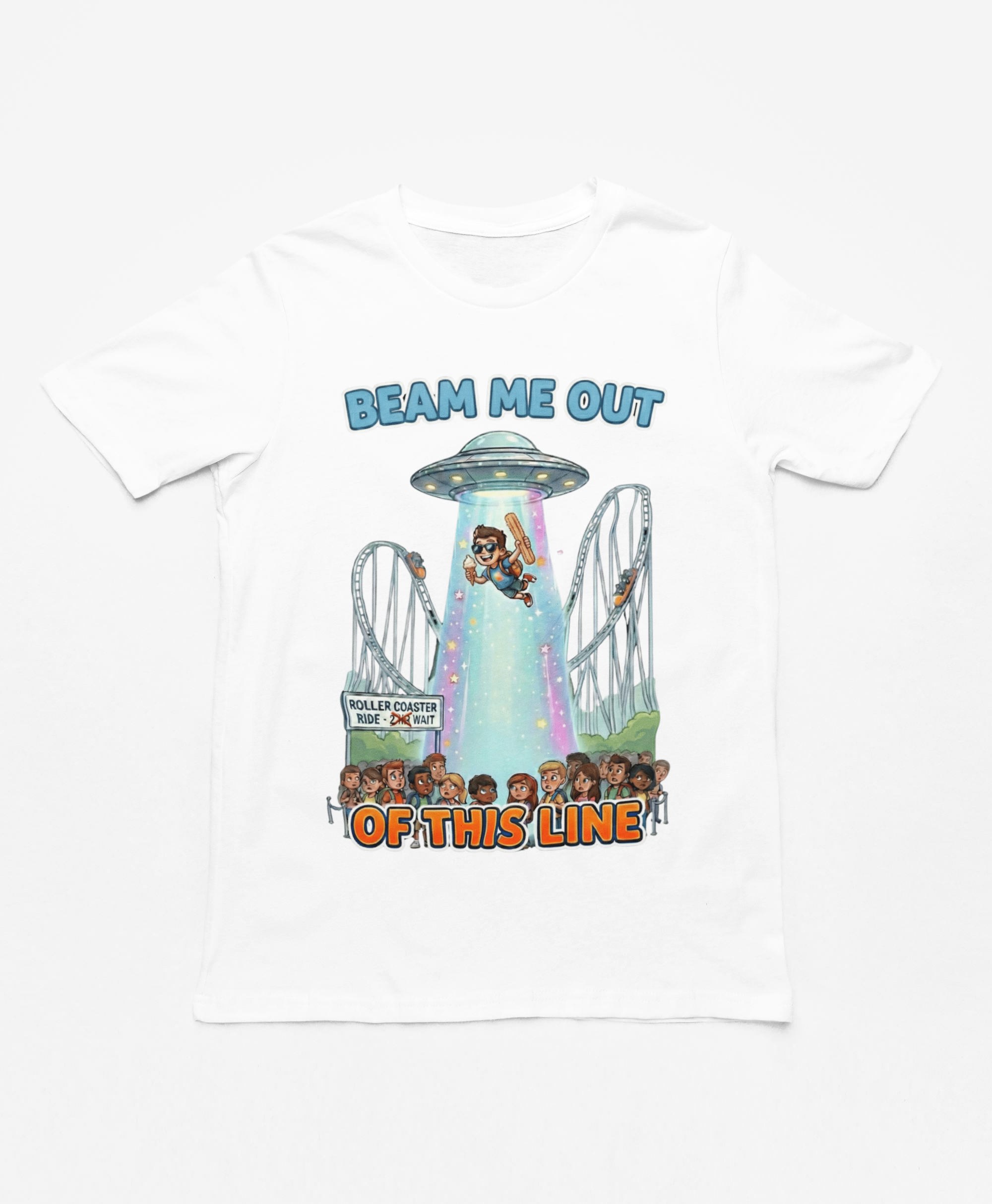 Beam Me Out of This Line Tee