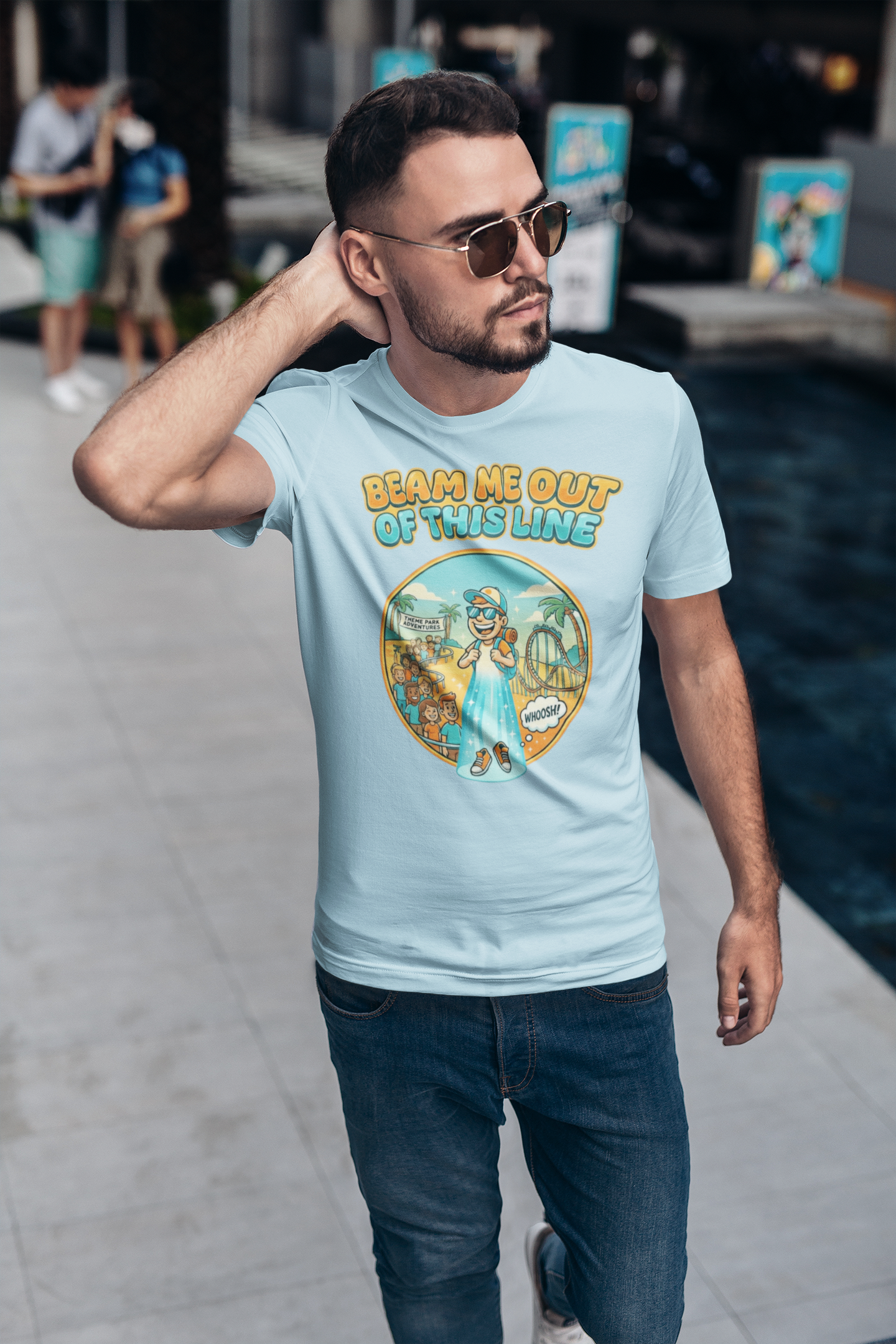 Beam Me Out of This Line Tee