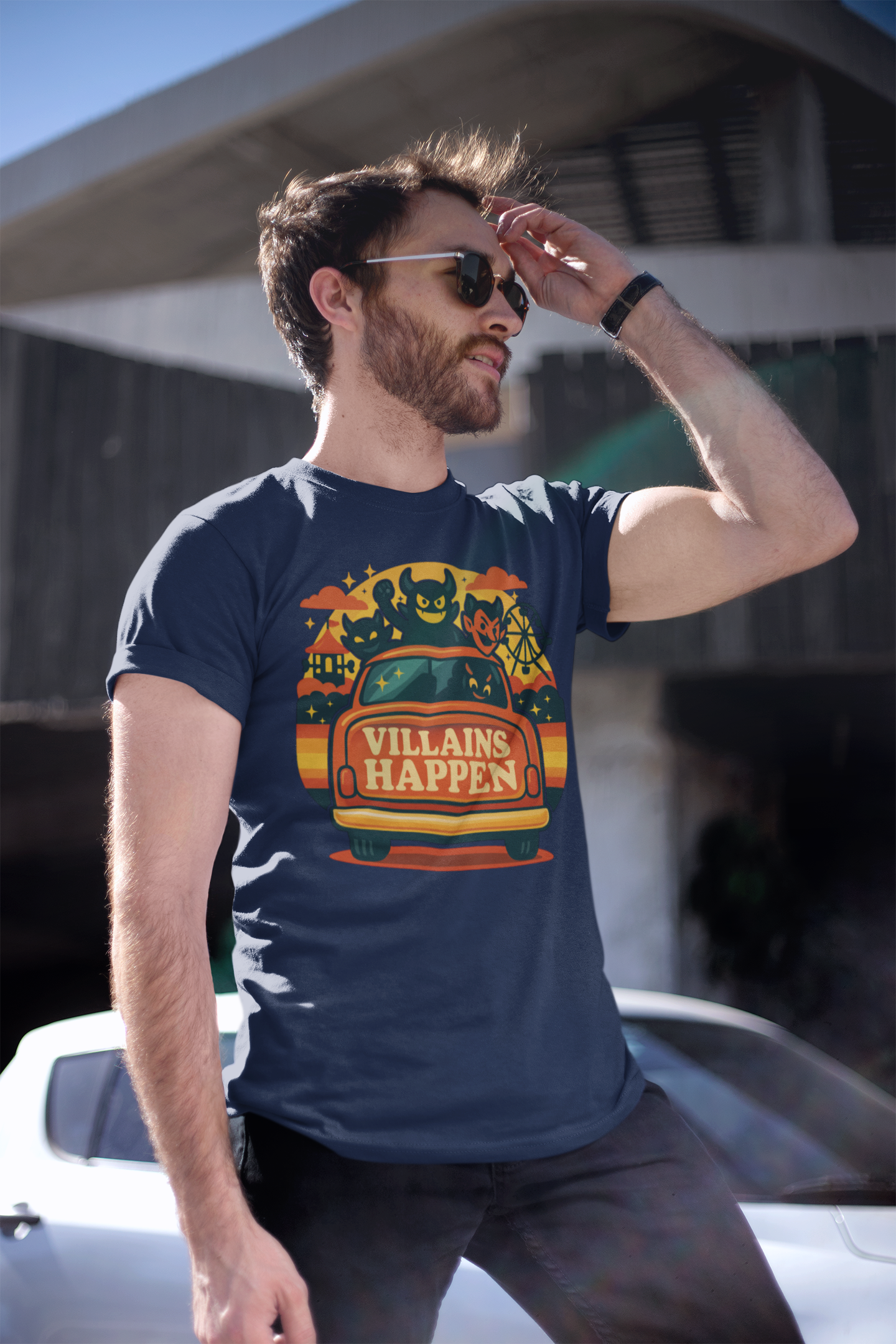 Villains Happen Park Dad Tee