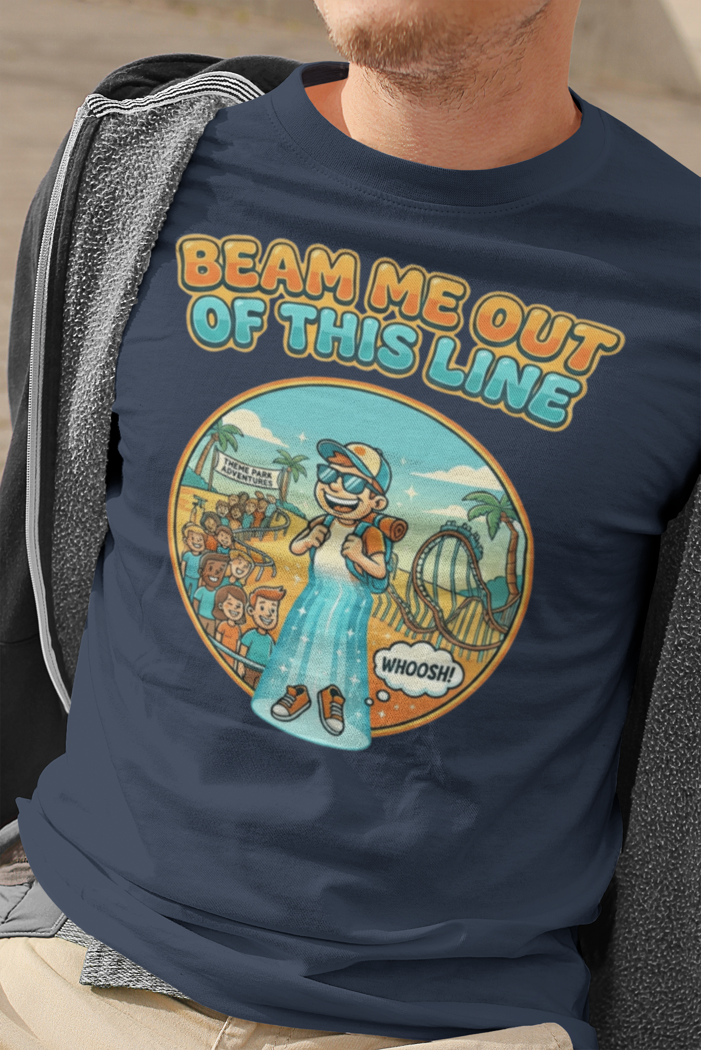 Beam Me Out of This Line Tee