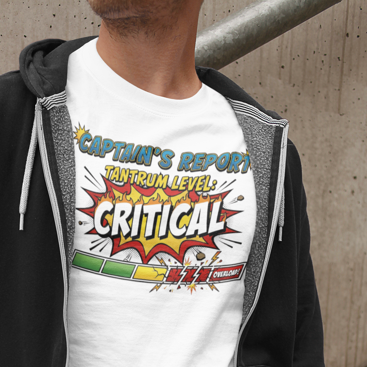 Tantrum Level: Critical | Funny Kids Comic Graphic Tee