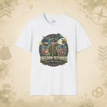 Freedom Defender Theme Park Attender Veteran Shirt, Military Family Vacation Tee, Patriotic Park Gift