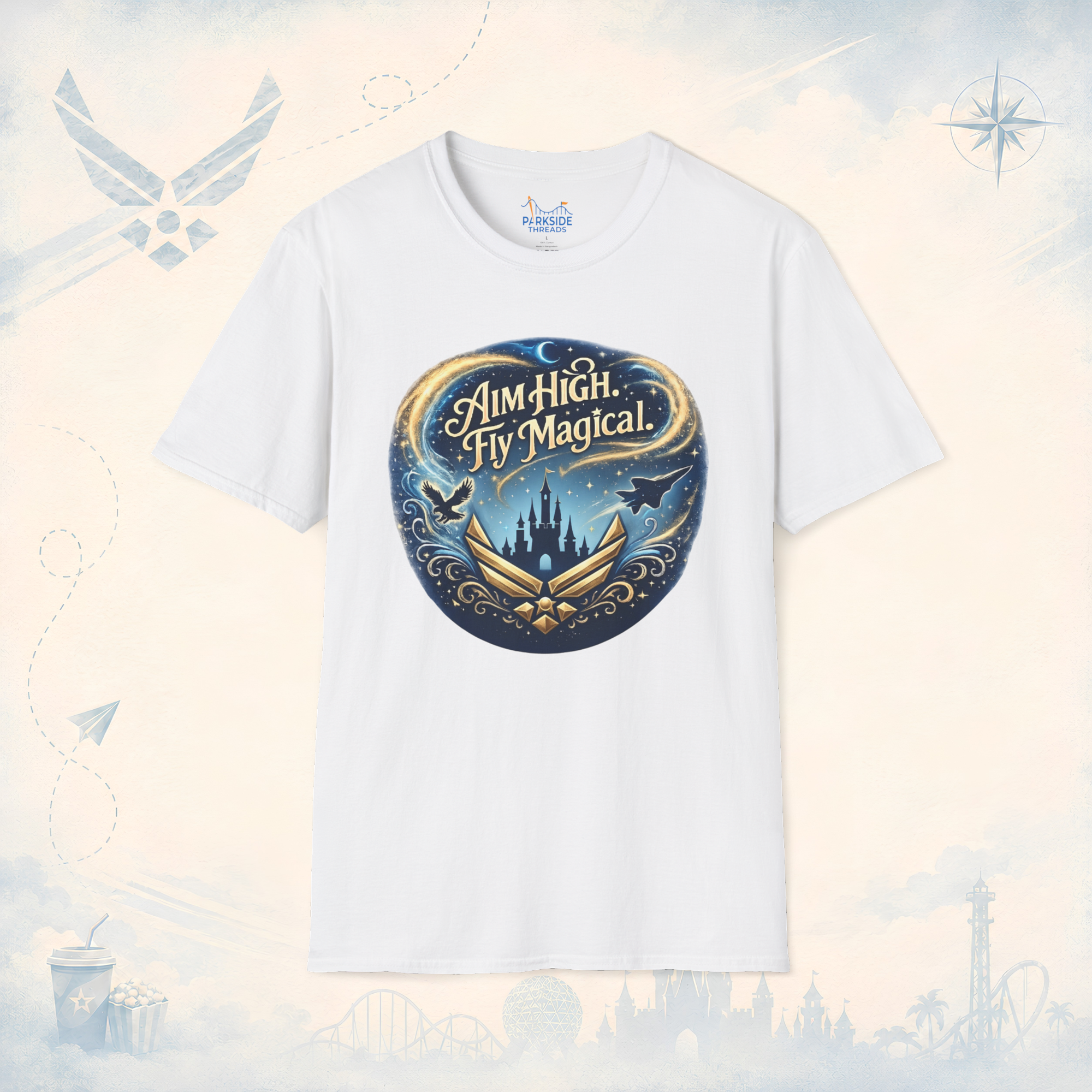 aim high, fly magical - tee shirt