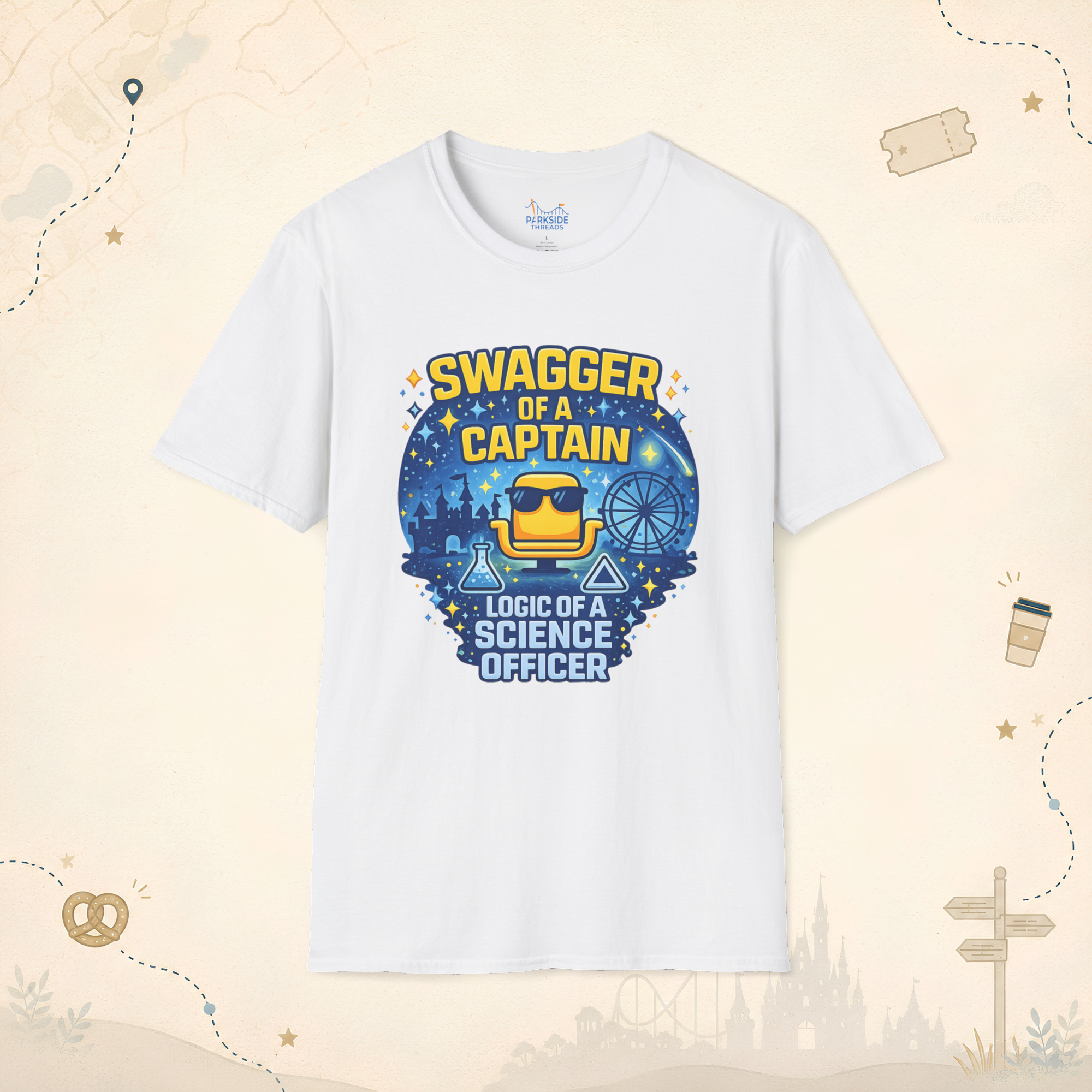 Swagger Of A Captain Logic Of A Science Officer Shirt – Star Trek Inspired Dad Tee