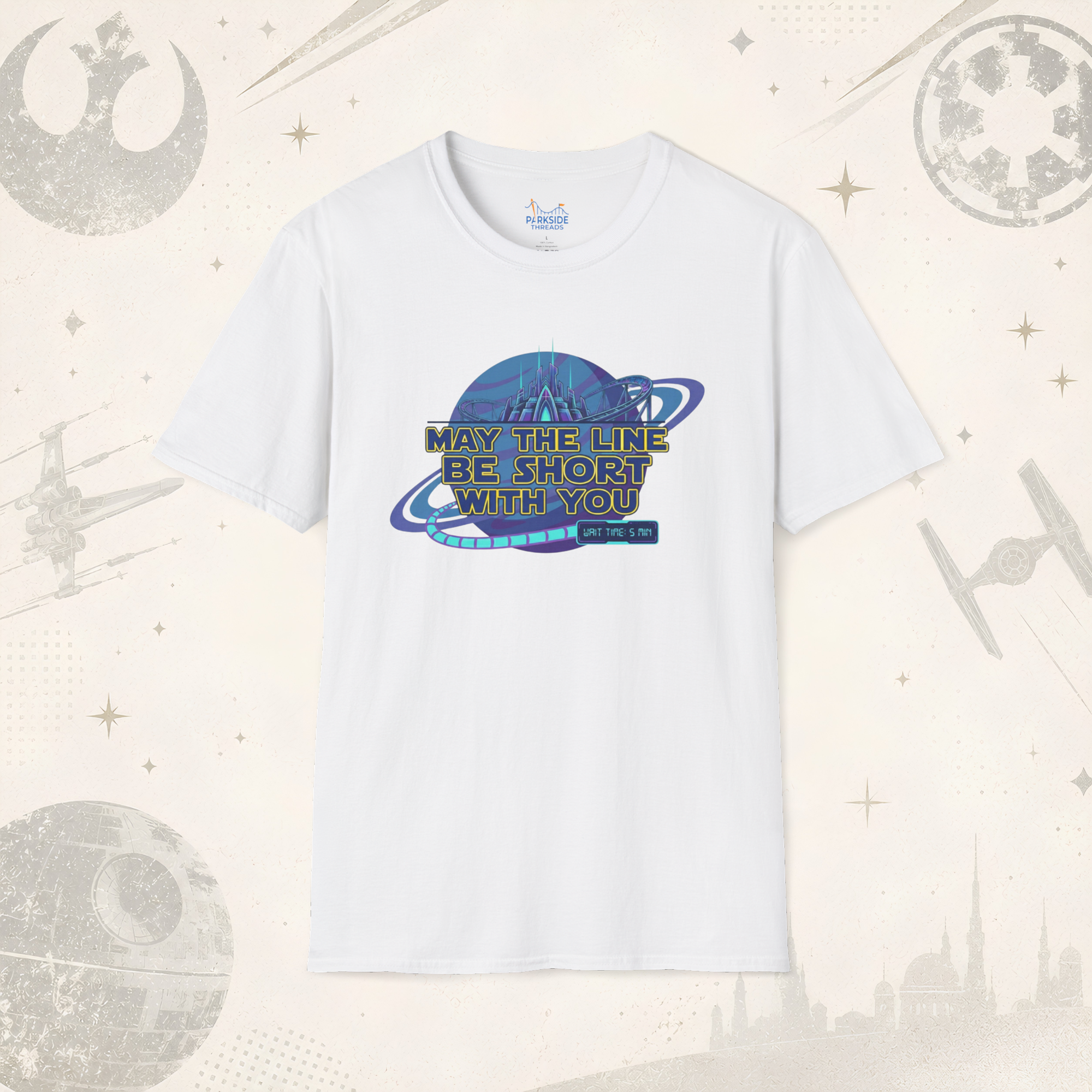 May The Line Be Short With You Park Dad Shirt – Funny Theme Park Queue Tee