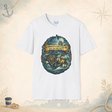 Pirate Life Navy Theme Park Shirt