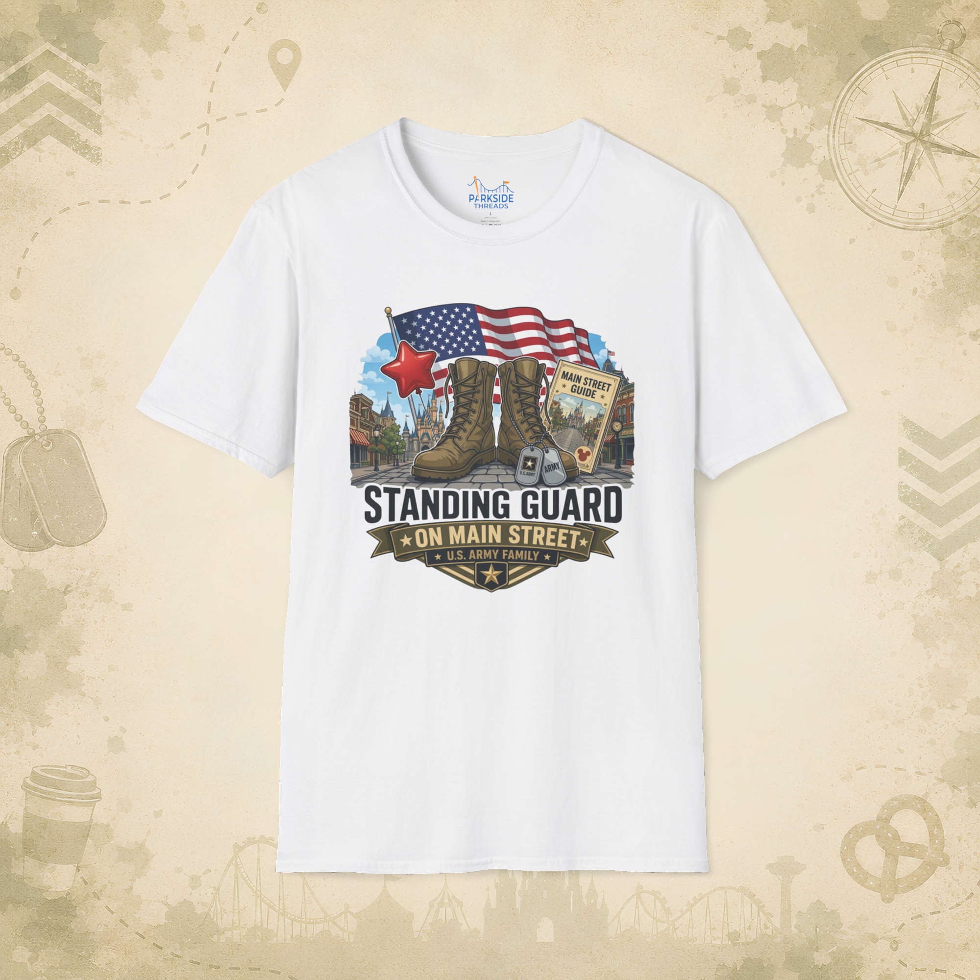 Standing Guard on Main Street Army Family Shirt
