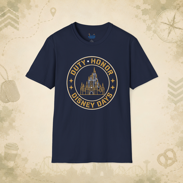 Duty Honor Disney Days Veteran Theme Park Shirt, Military Family Vacation Tee, Patriotic Park Gift