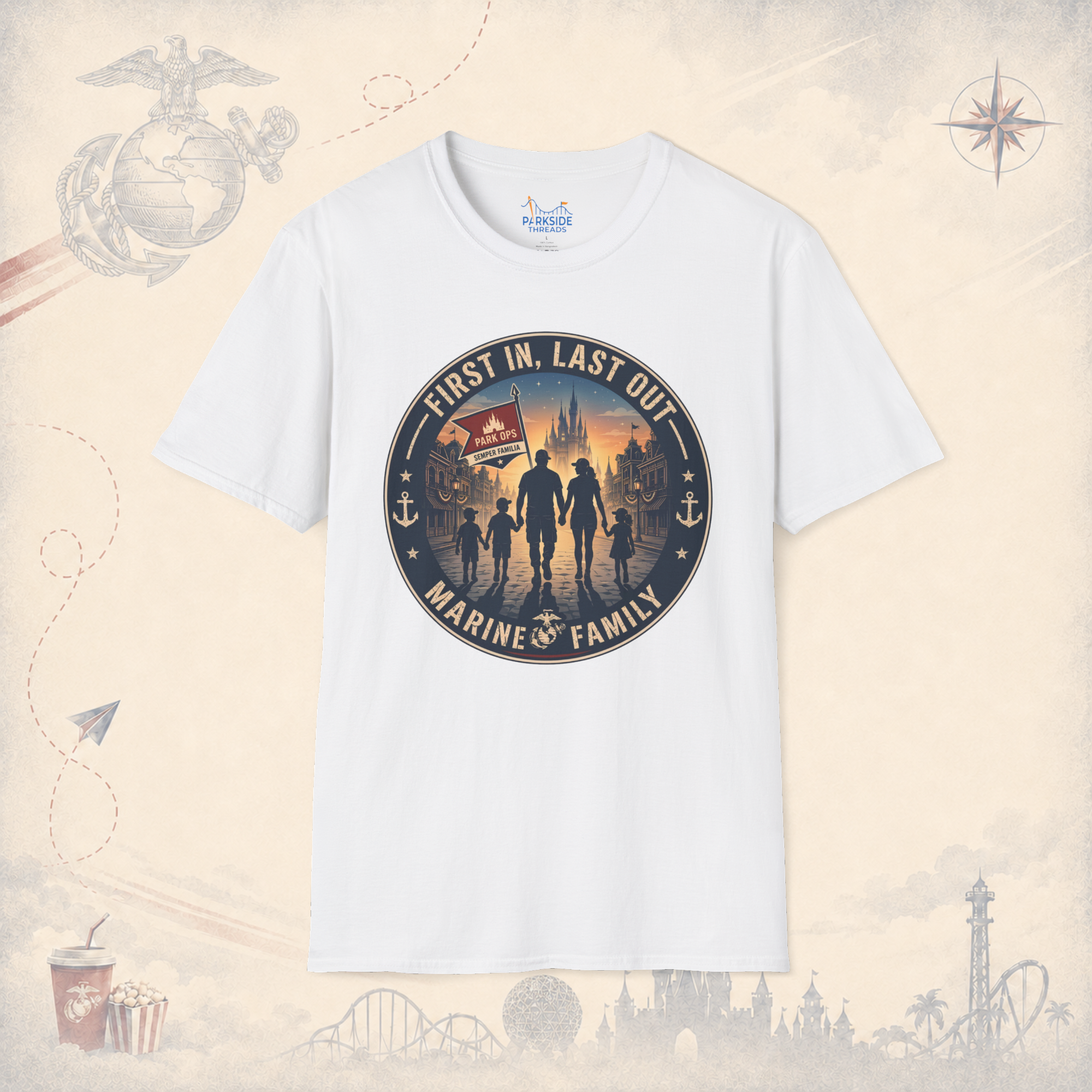 First In Last Out Marine Family Park Shirt