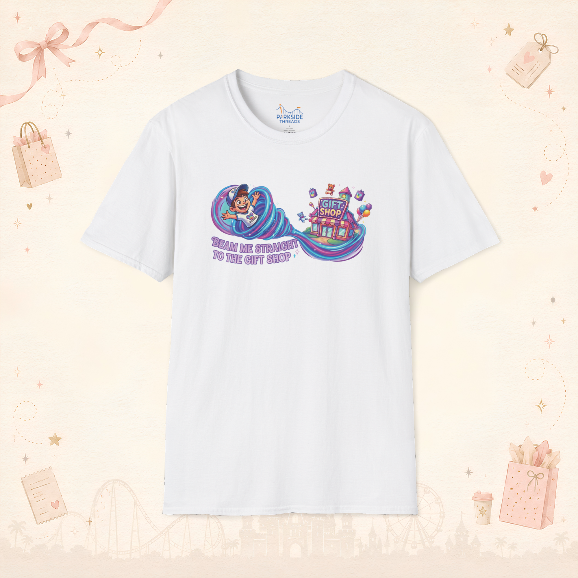 Beam Me To The Gift Shop Park Mom Shirt