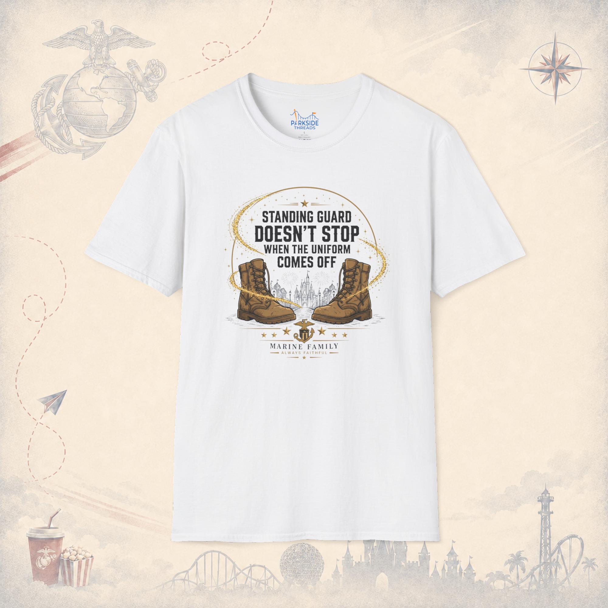 Standing Guard Off Duty Marines Shirt