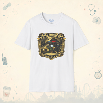 Haunted Response Unit EMS First Responder Spooky Theme Park T-Shirt