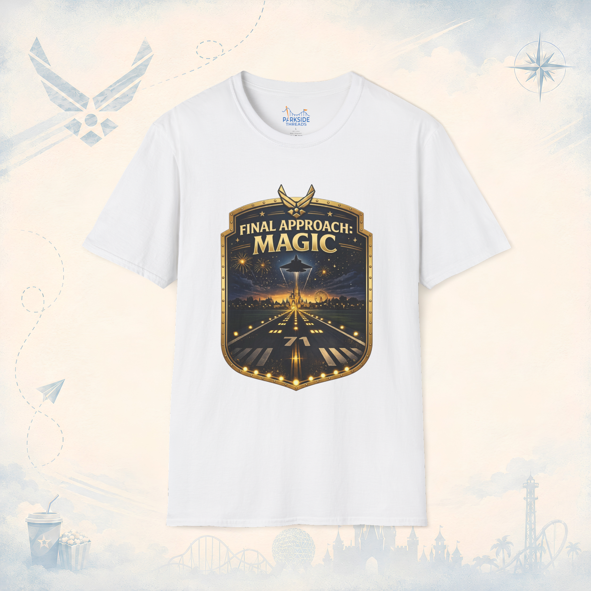 Final Approach Magic Air Force Theme Park T-Shirt