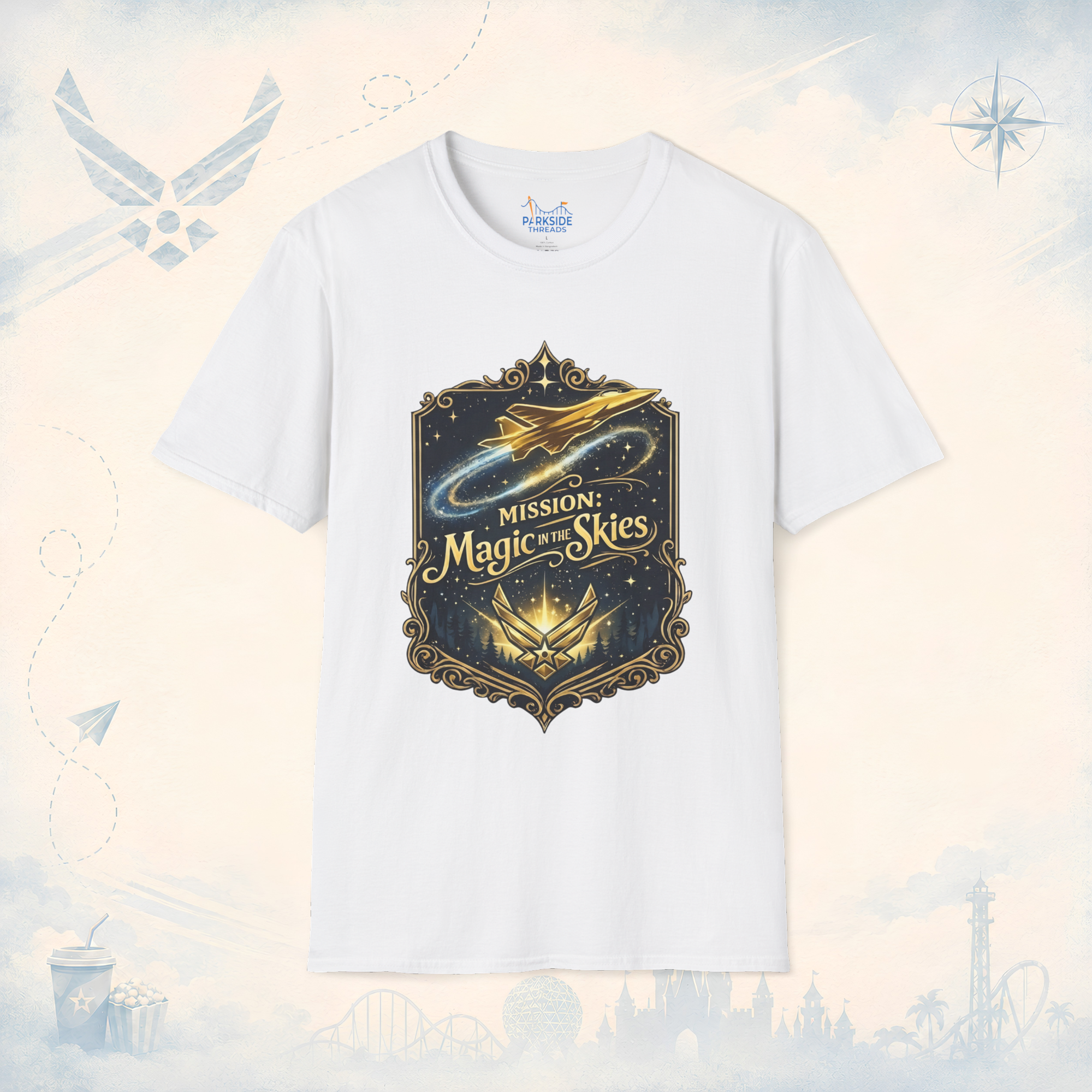 Mission Magic in the Skies Air Force Inspired Theme Park T-Shirt