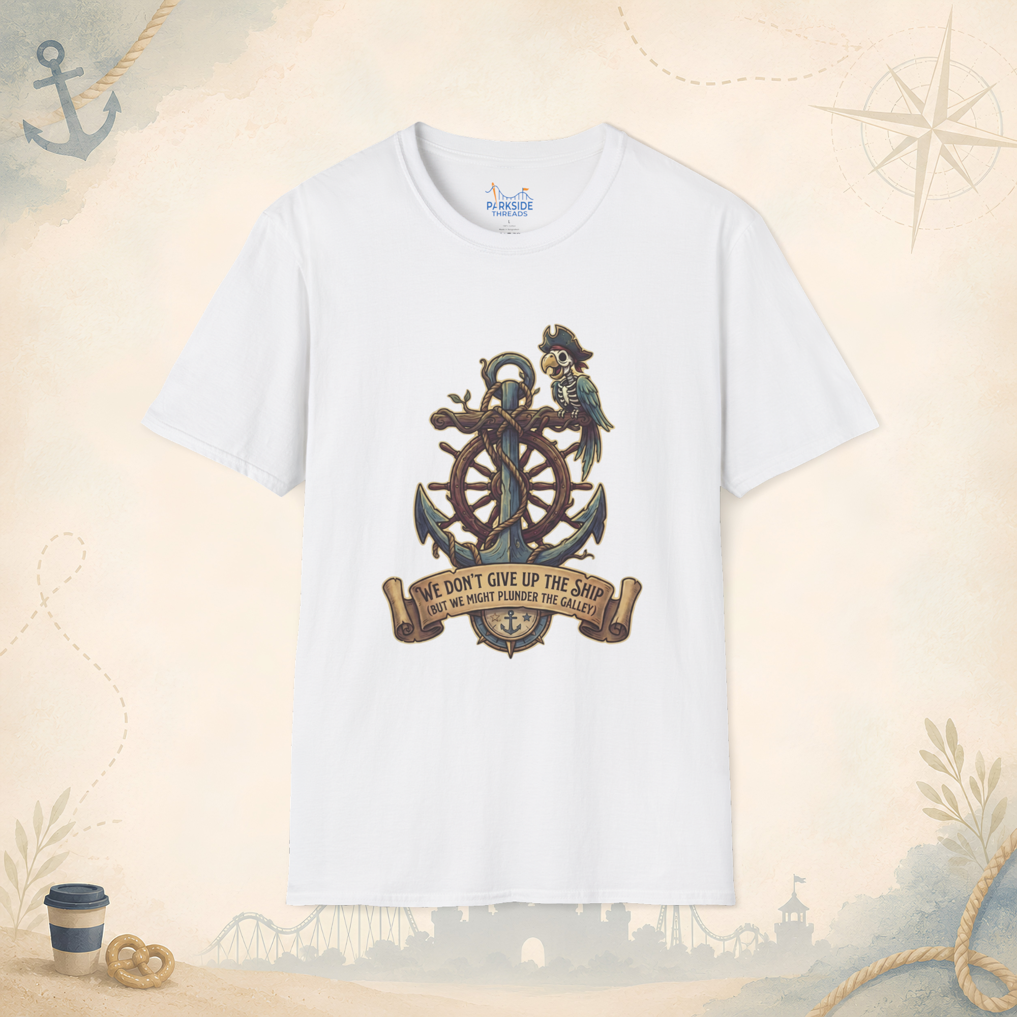 Navy Veteran Theme Park Shirt – Don’t Give Up the Ship