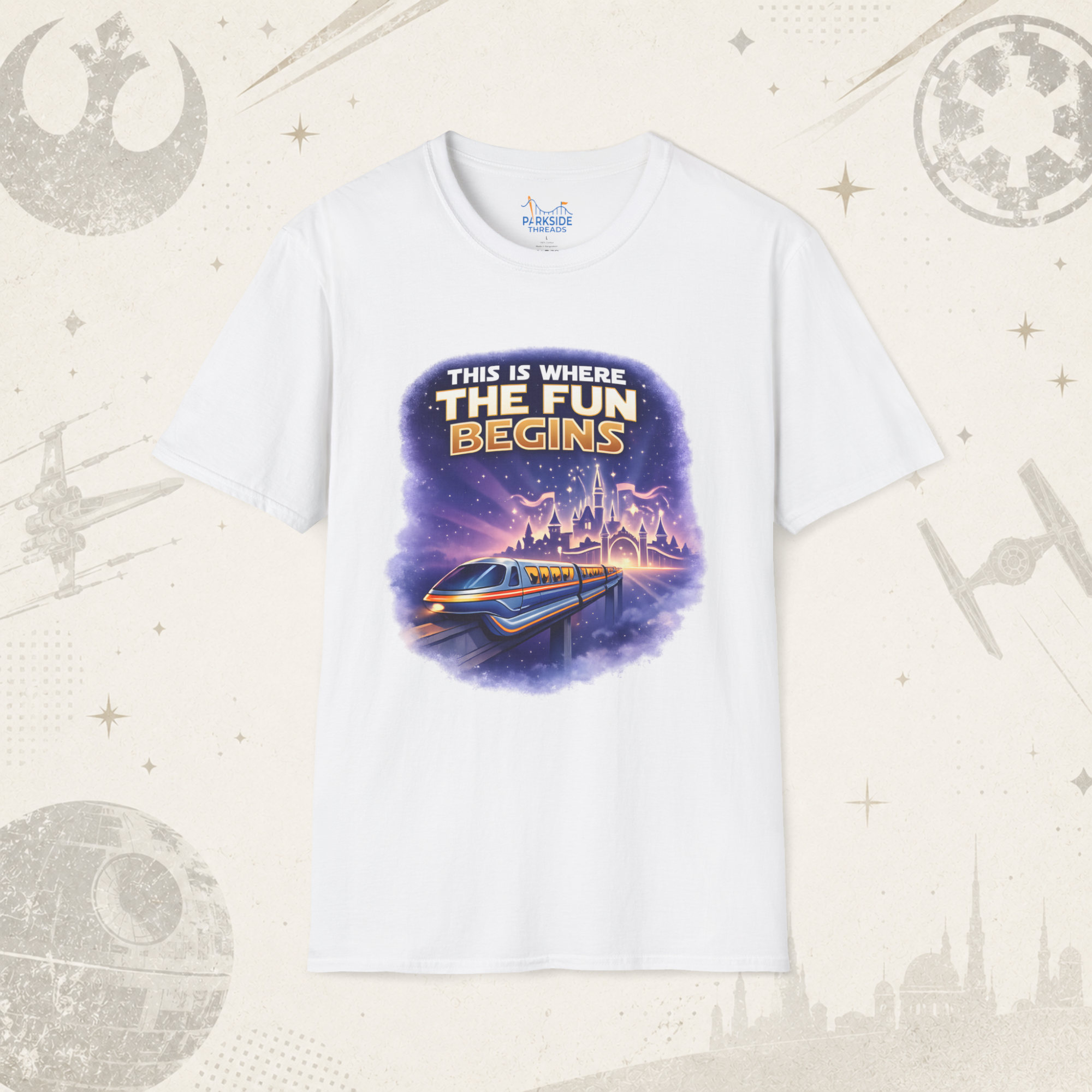This Is Where the Fun Begins Star Wars Theme Park Shirt