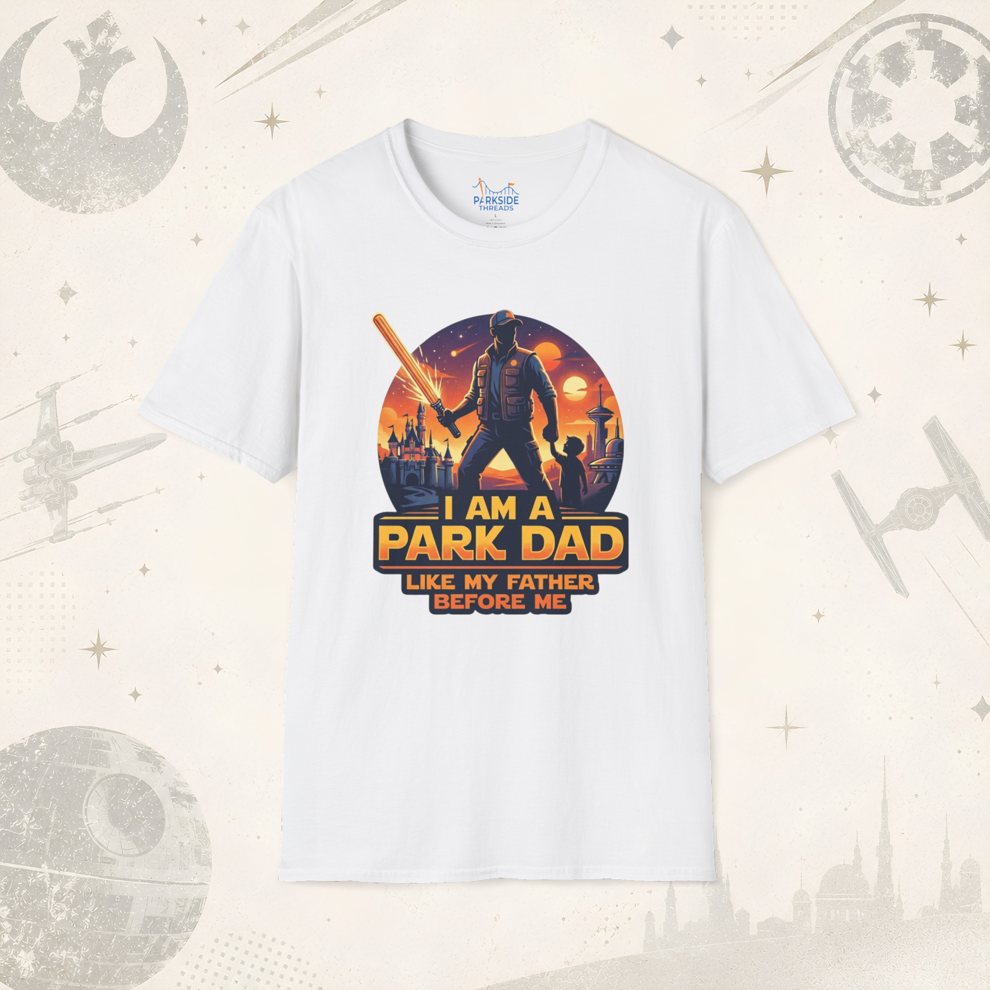 Park Dad Like My Father Before Me Shirt – Theme Park Dad Tee